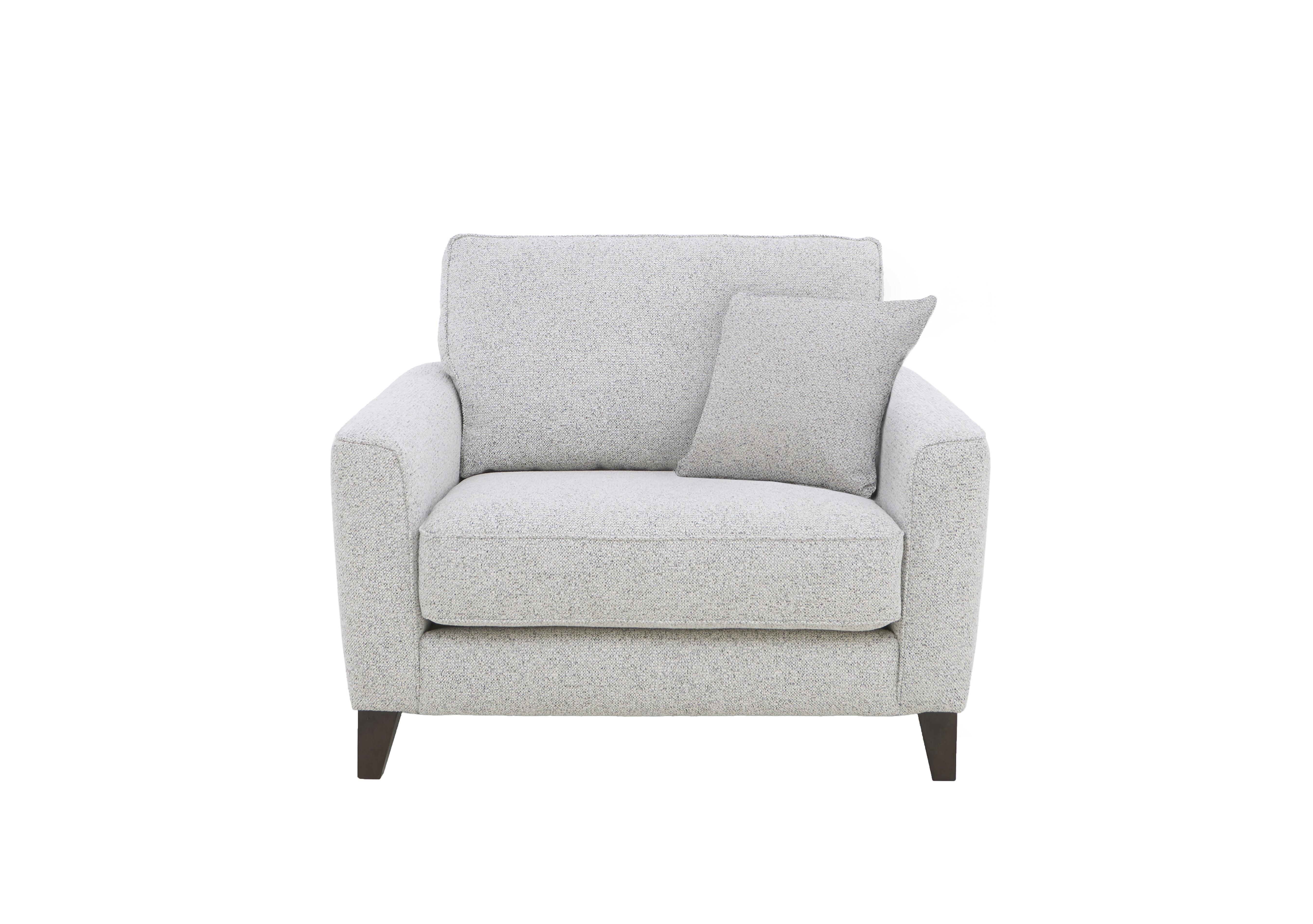 Brondby Fabric Cuddle Chair in Fab-Mil-R104 Oyster on Furniture Village