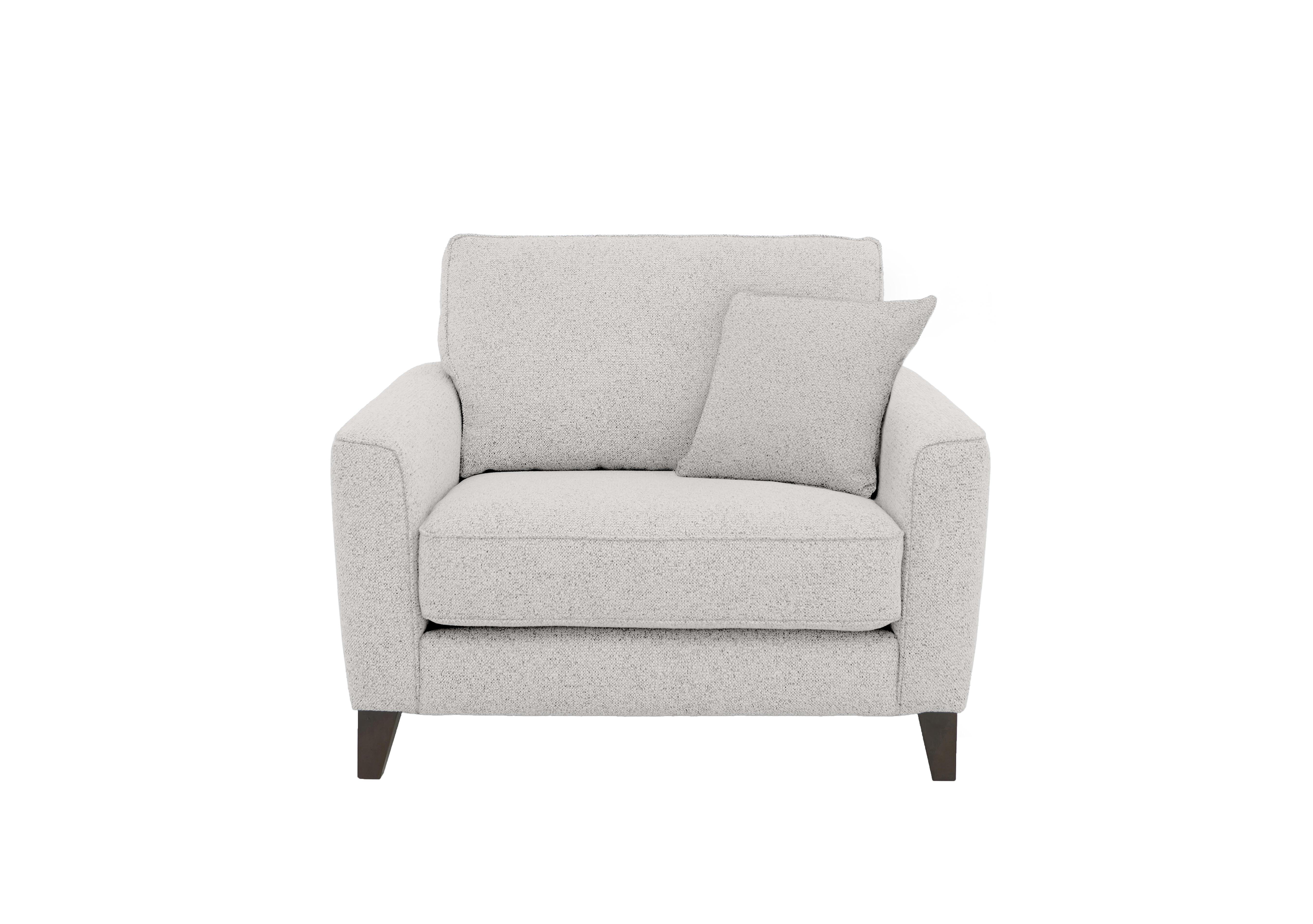Brondby Fabric Cuddle Chair in Fab-Mil-R110 Sand on Furniture Village