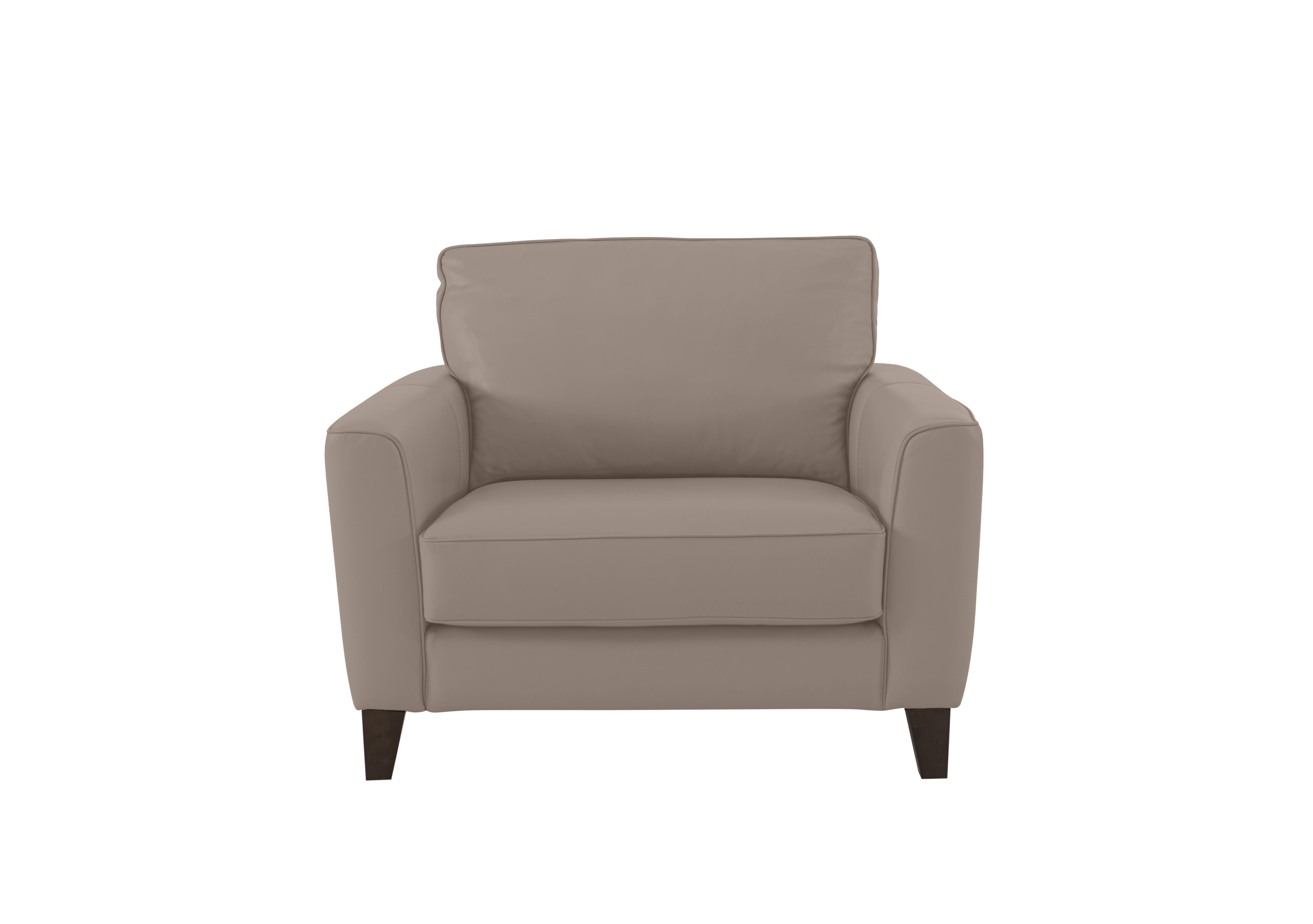 Brondby Leather Cuddle Chair in Bv-513e Pine Bark on Furniture Village