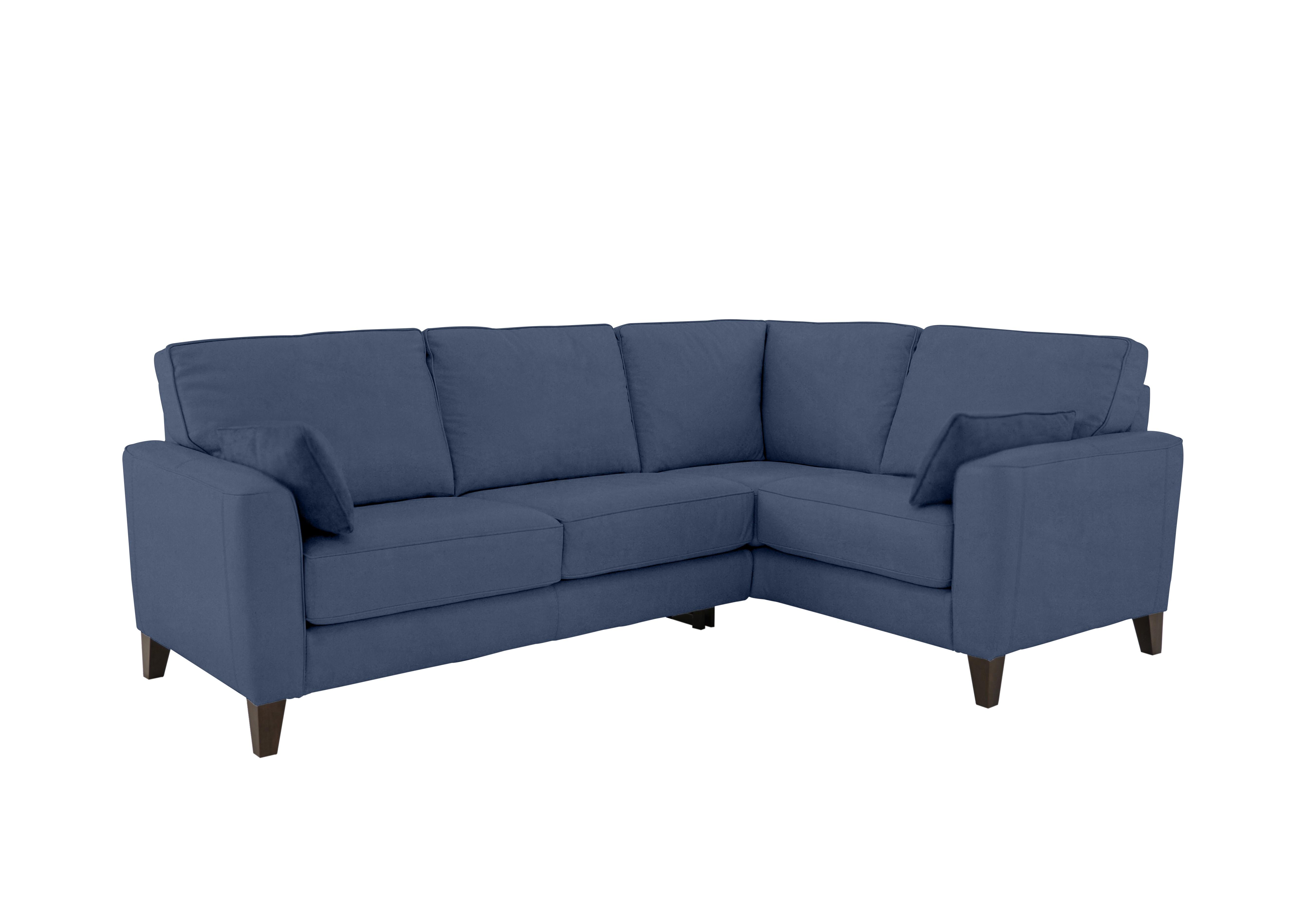 Brondby Small Fabric Corner Sofa in Bfa-Blj-R10 Blue on Furniture Village