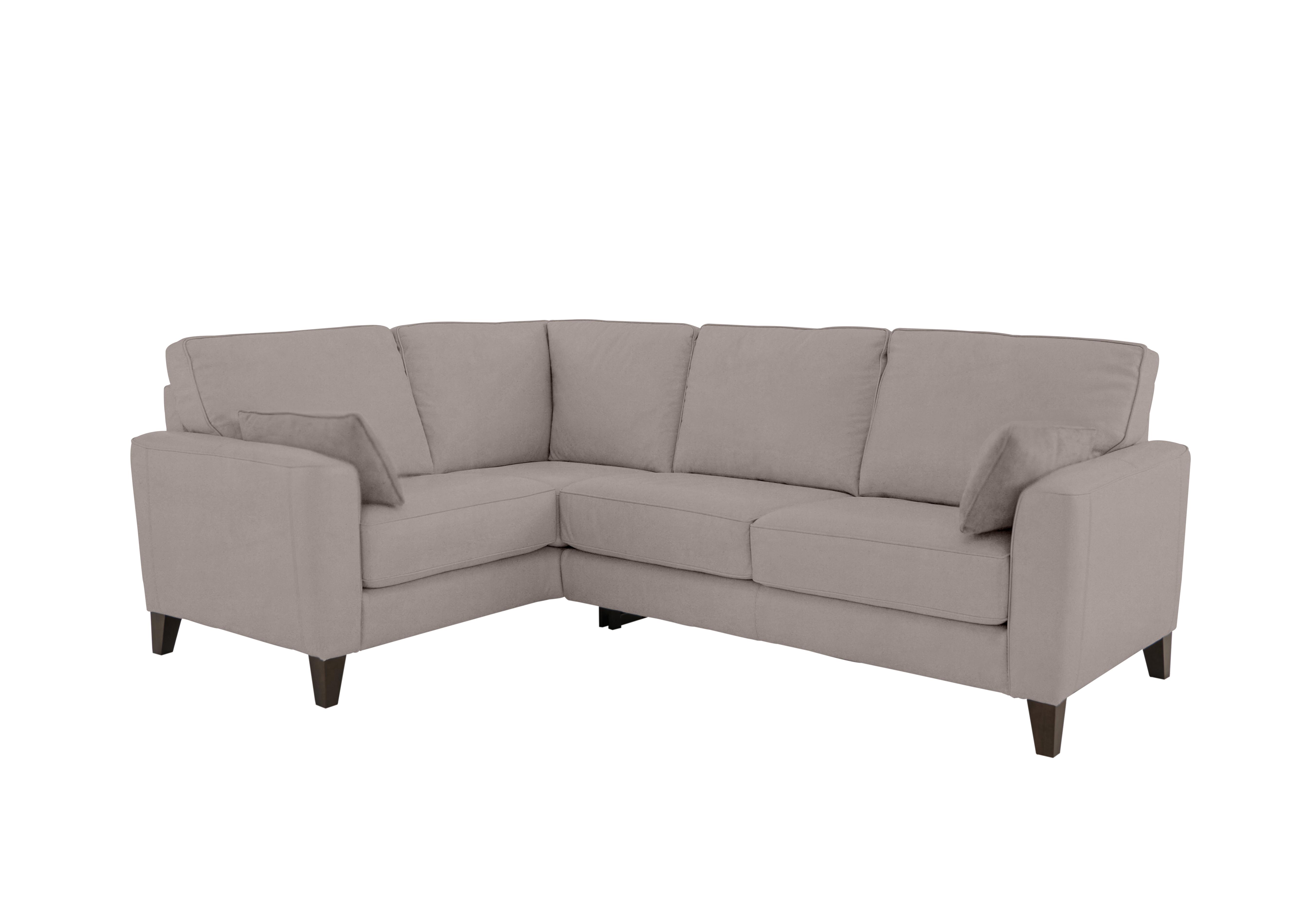 Brondby Small Fabric Corner Sofa in Bfa-Blj-R946 Silver on Furniture Village