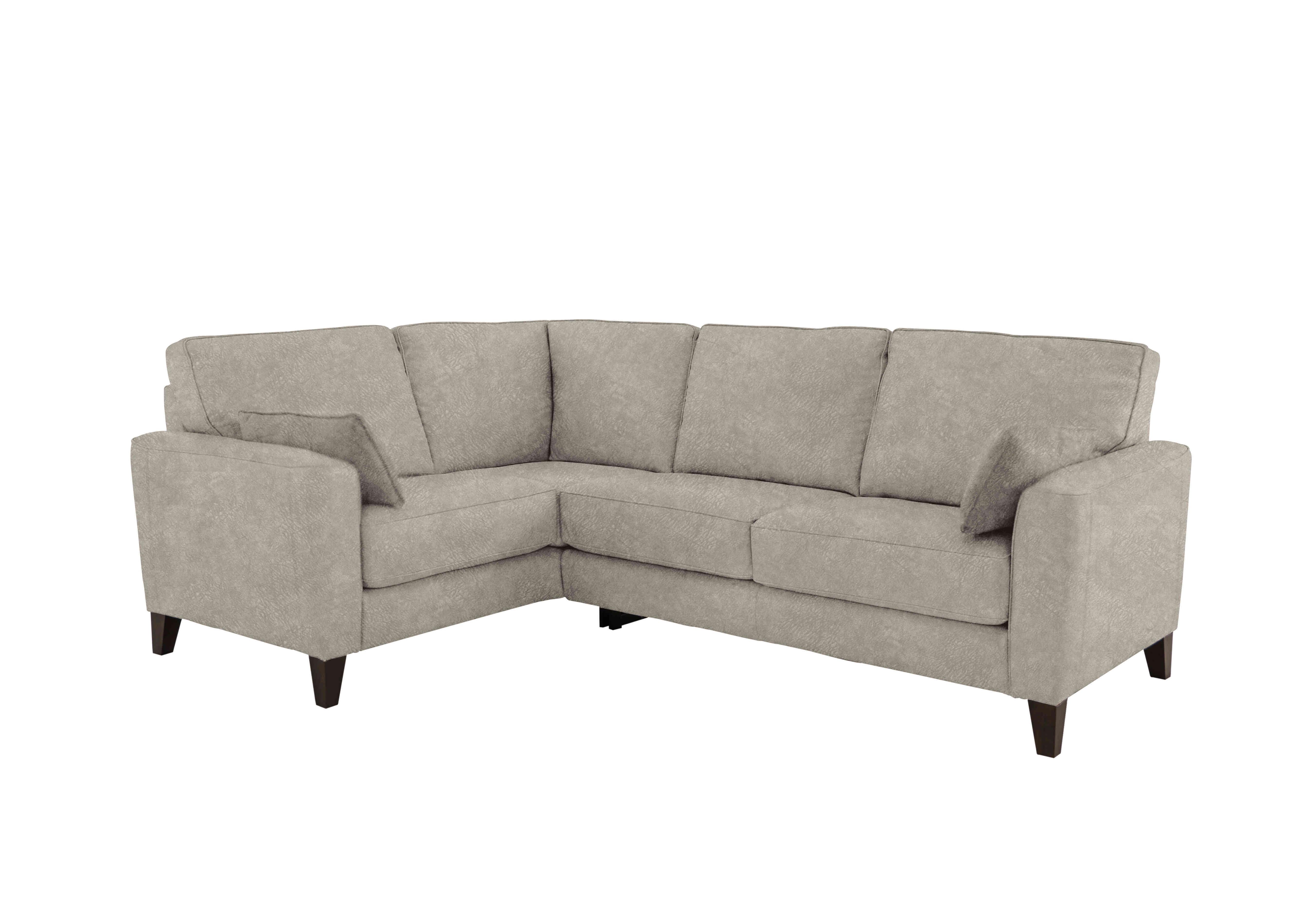 Brondby Small Fabric Corner Sofa in Bfa-Bnn-R28 Grey on Furniture Village