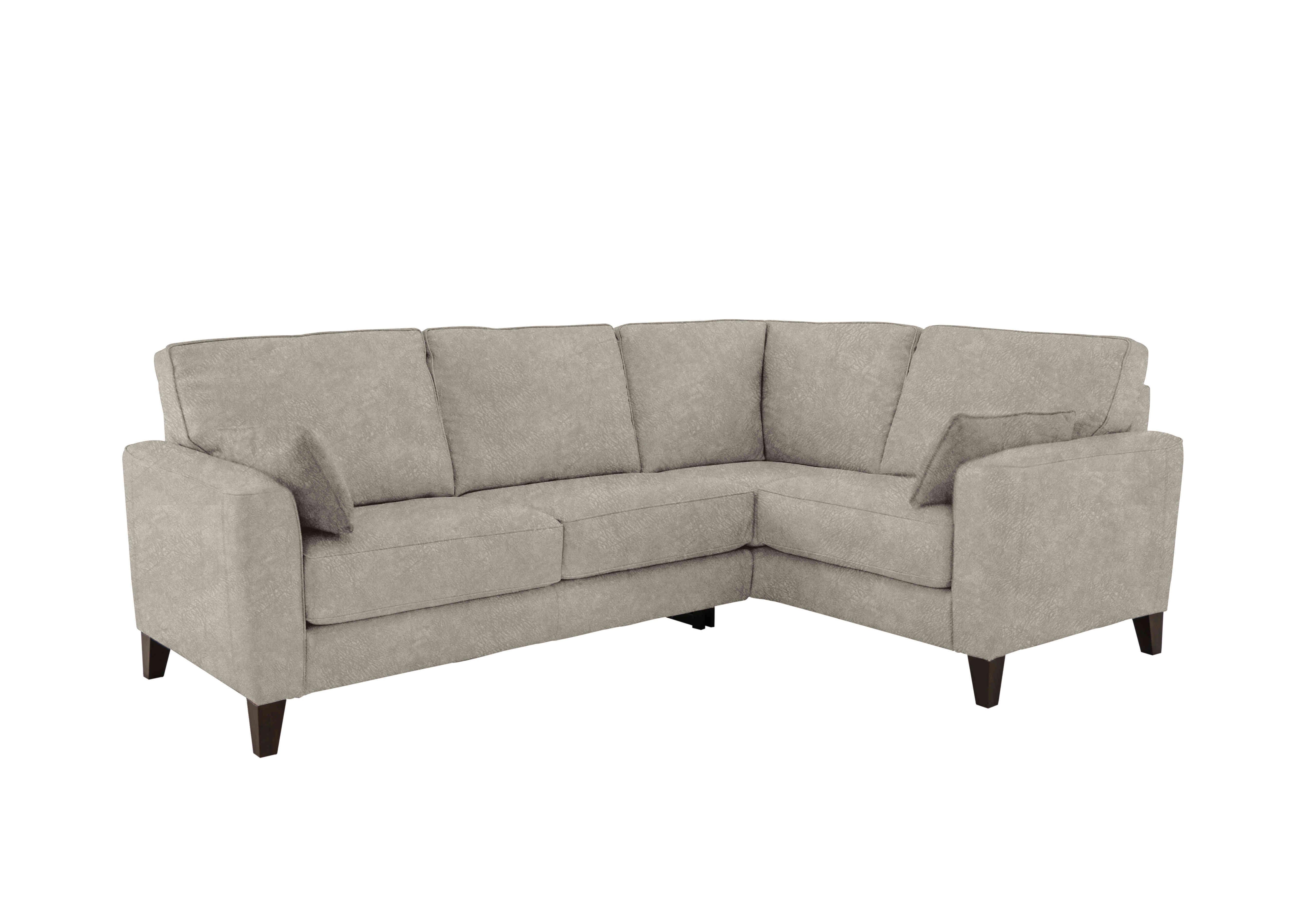 Brondby Small Fabric Corner Sofa in Bfa-Bnn-R28 Grey on Furniture Village