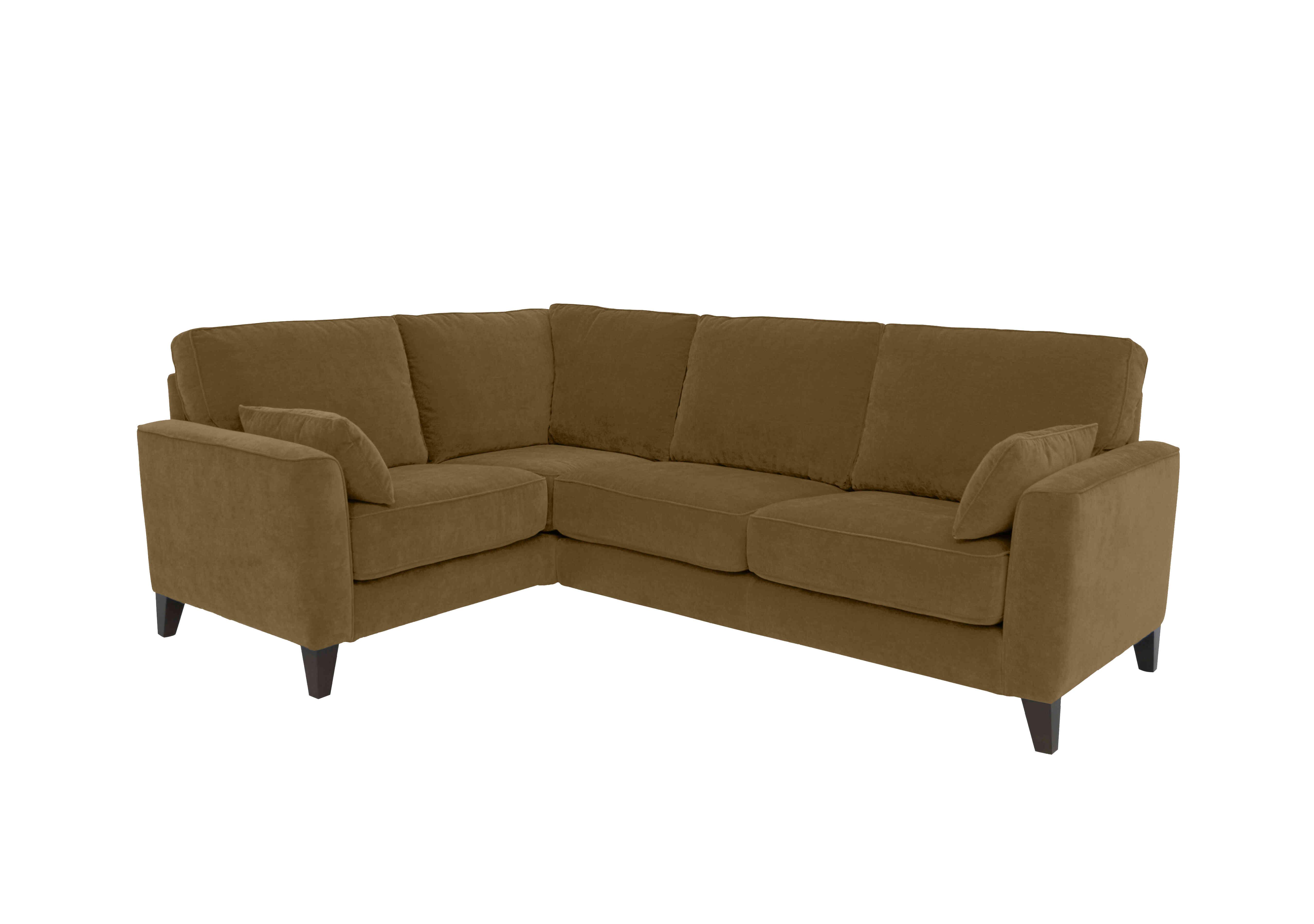 Brondby Small Fabric Corner Sofa in Fab-Can-R273 Fennel Seed on Furniture Village