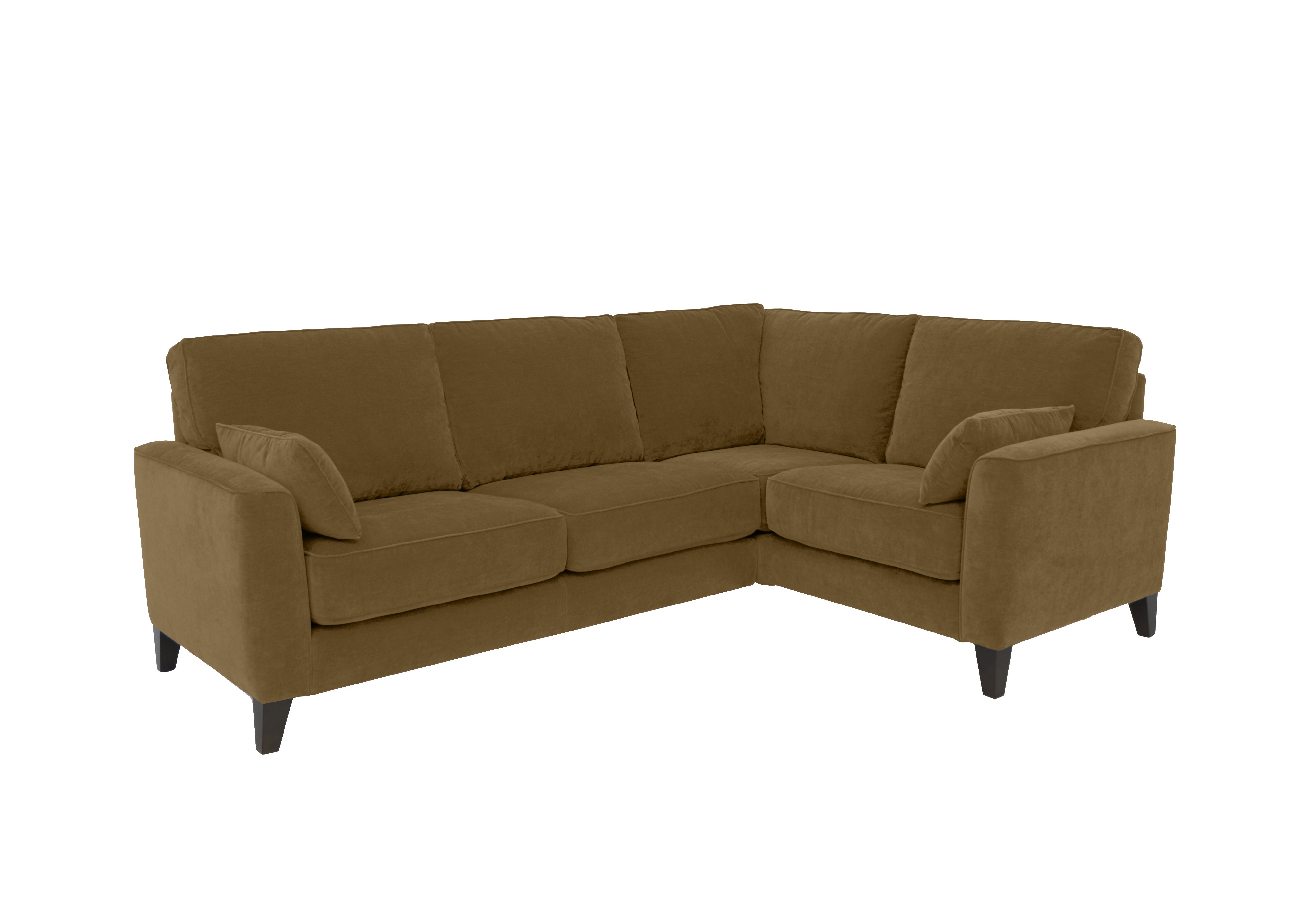 Brondby Small Fabric Corner Sofa in Fab-Can-R273 Fennel Seed on Furniture Village