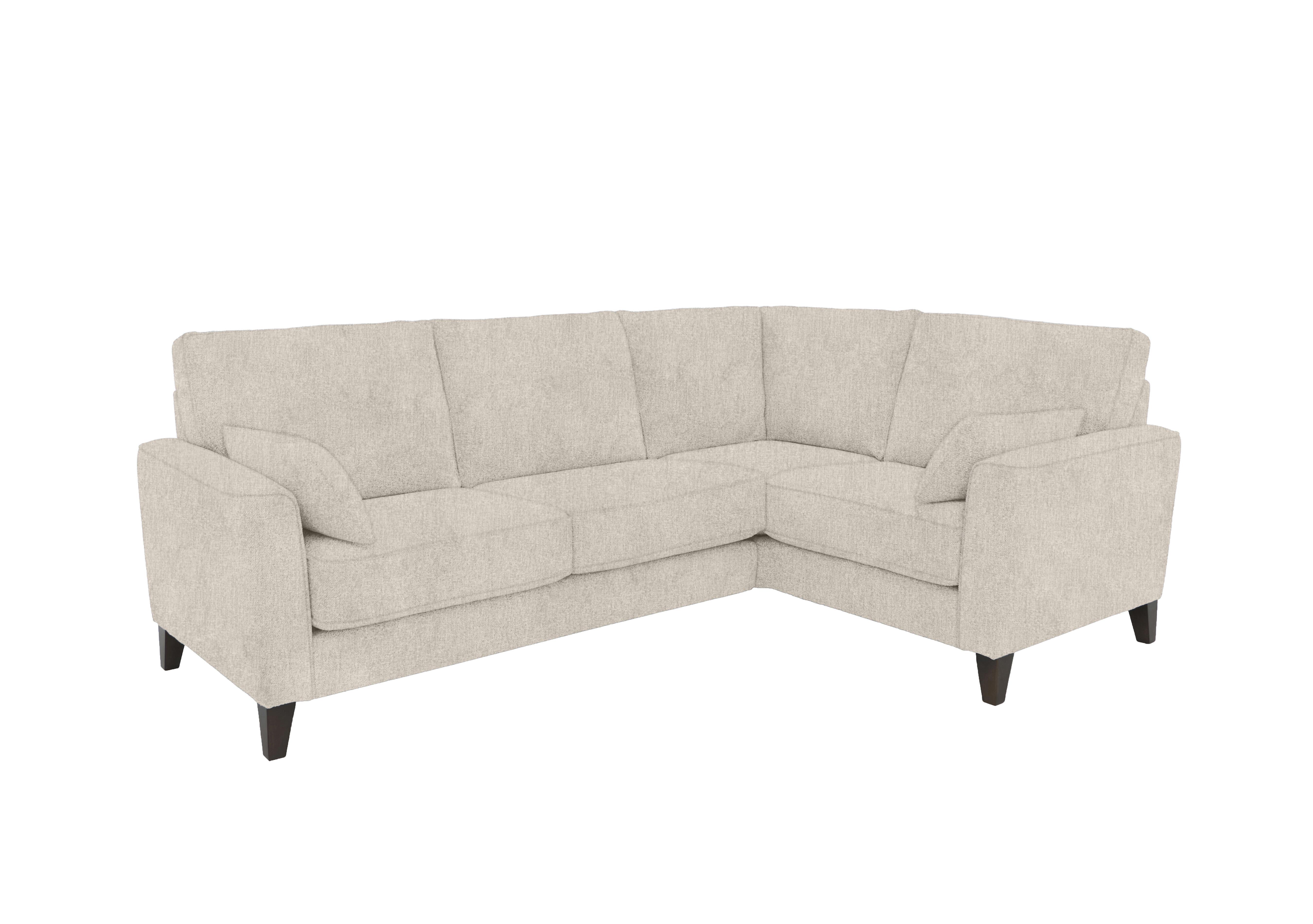 Brondby Small Fabric Corner Sofa in Fab-Crn-R120 Beige on Furniture Village