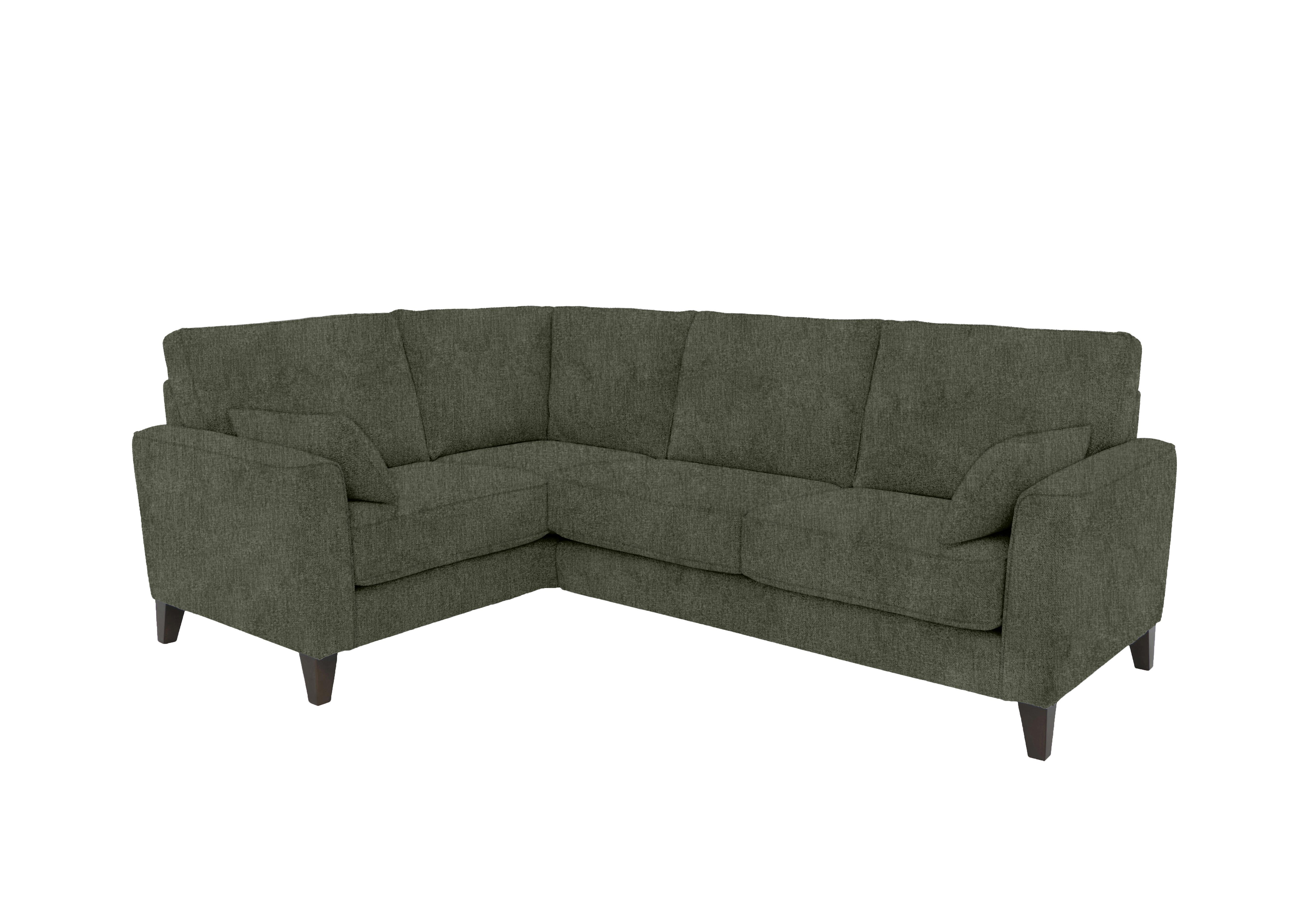 Brondby Small Fabric Corner Sofa in Fab-Crn-R353 Forrest Green on Furniture Village