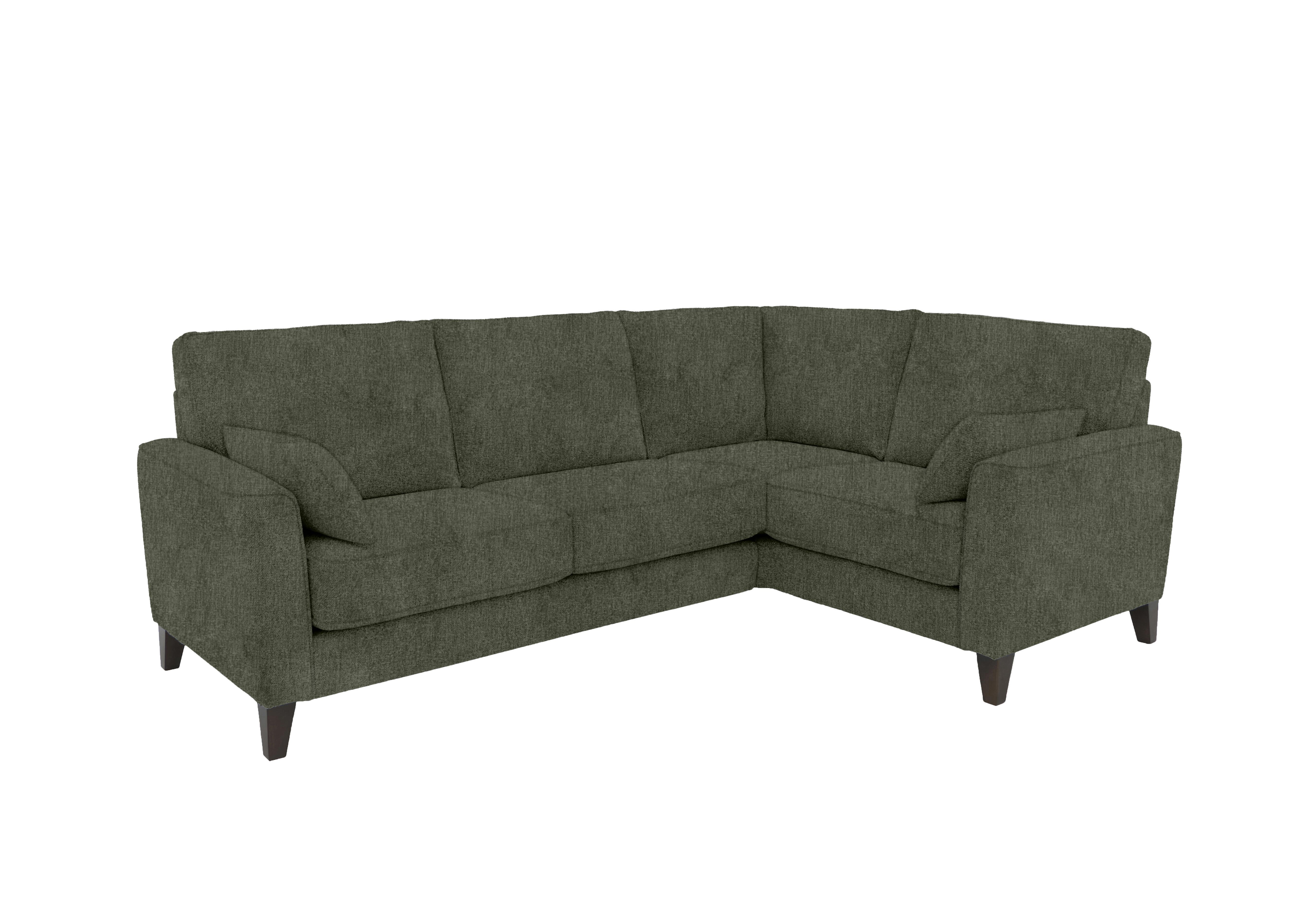 Brondby Small Fabric Corner Sofa in Fab-Crn-R353 Forrest Green on Furniture Village