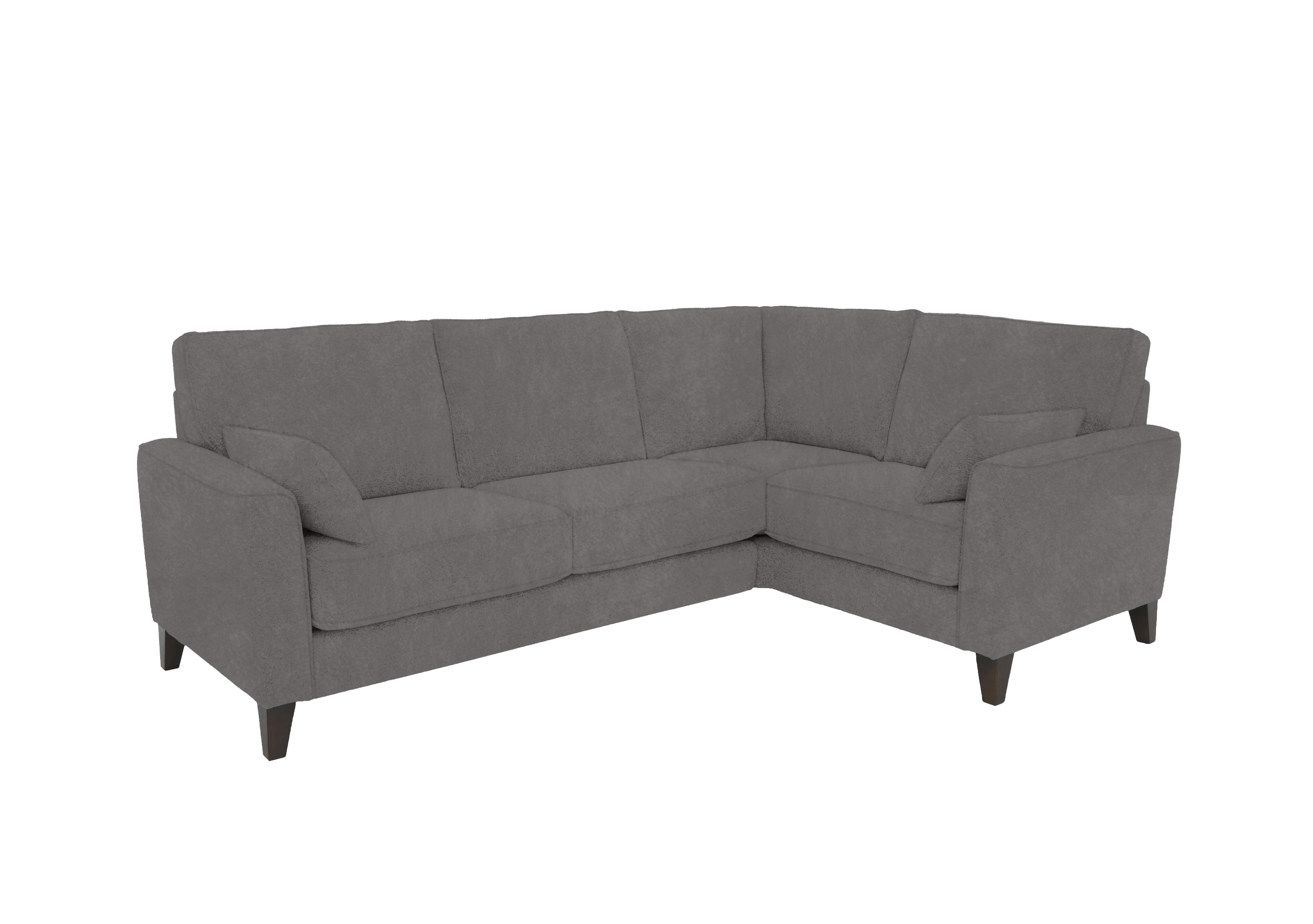 Brondby Small Fabric Corner Sofa in Fab-Dab-R02 Steel Grey on Furniture Village