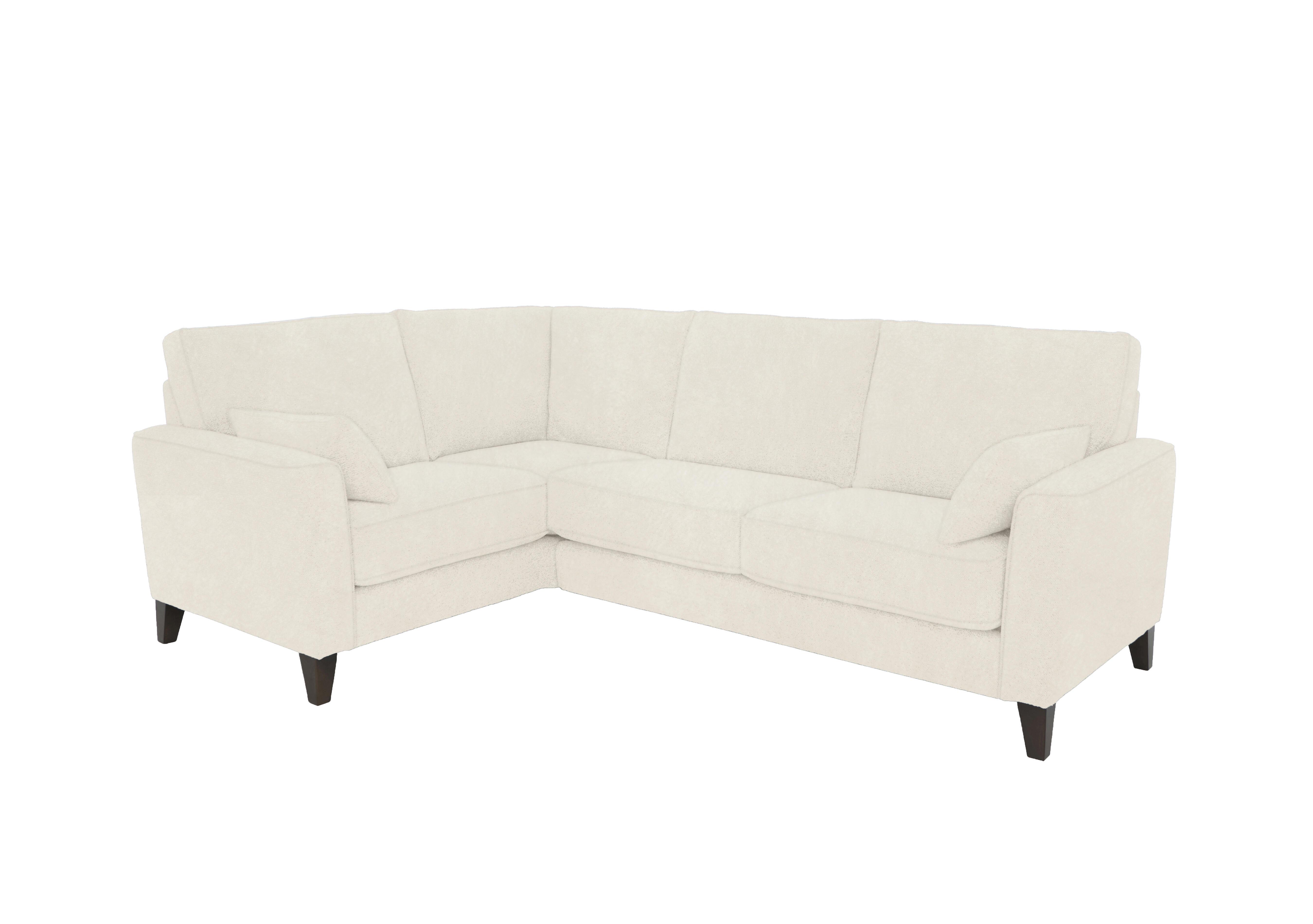 Brondby Small Fabric Corner Sofa in Fab-Dab-R05 Cream on Furniture Village