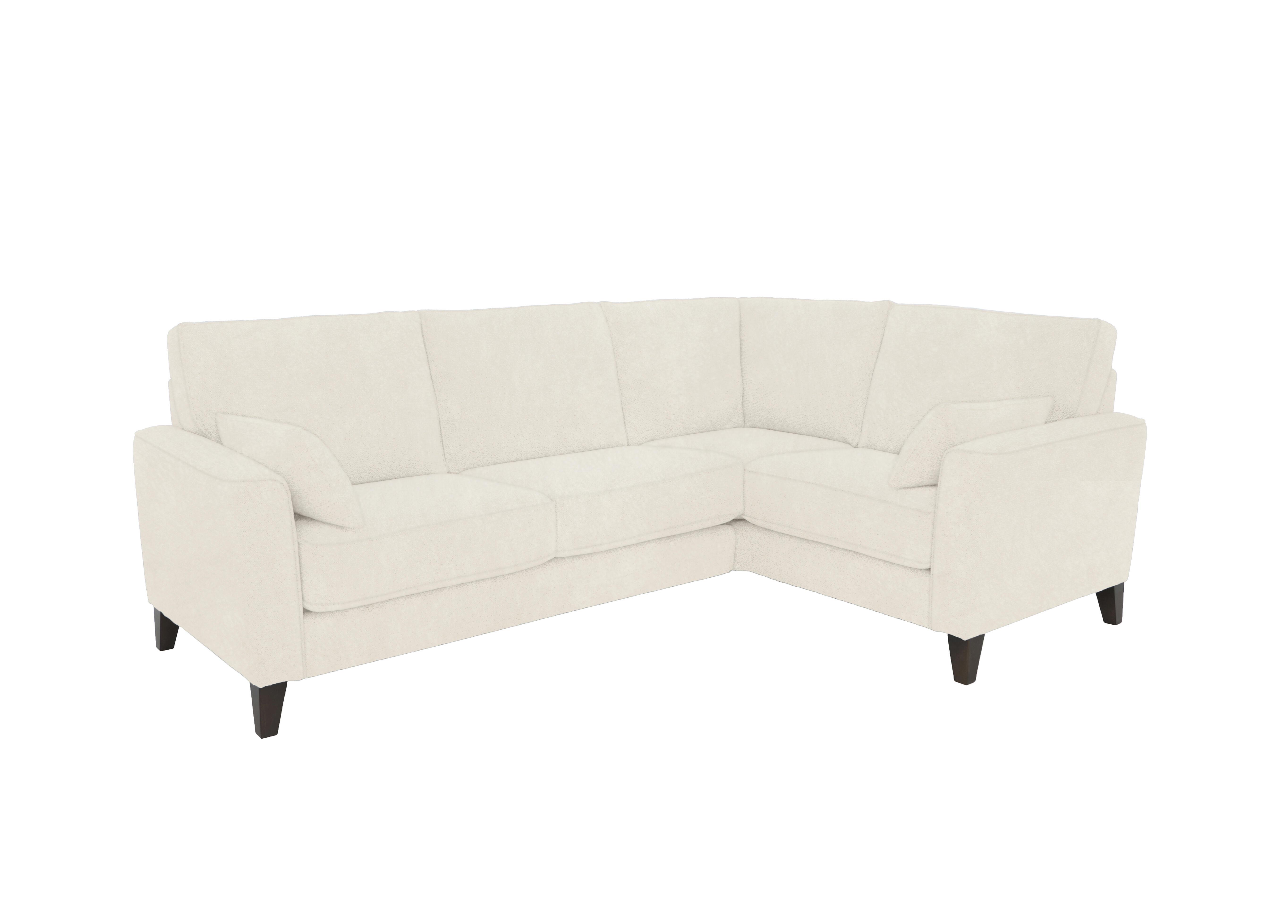 Brondby Small Fabric Corner Sofa in Fab-Dab-R05 Cream on Furniture Village