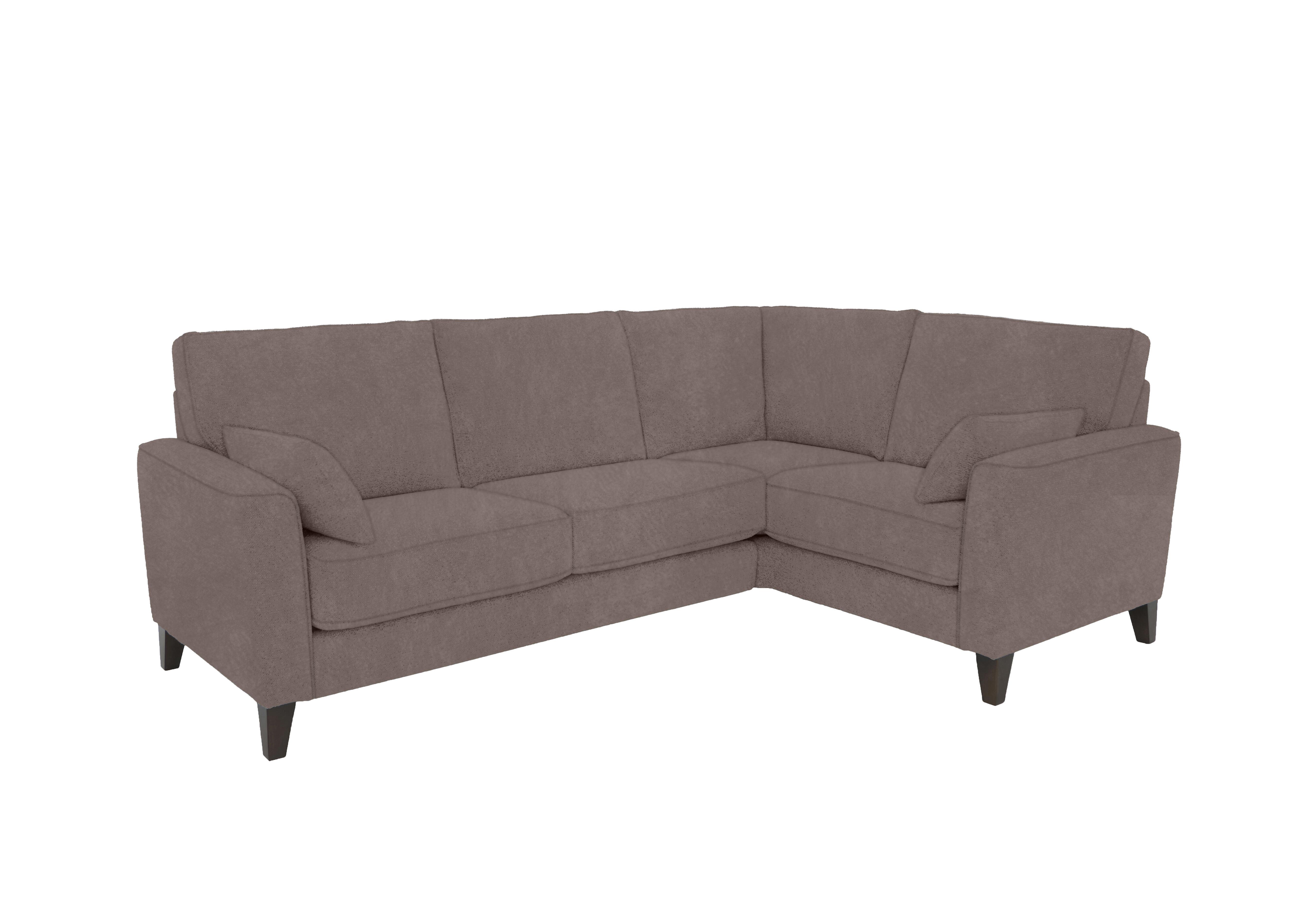 Brondby Small Fabric Corner Sofa in Fab-Dab-R08 Brown on Furniture Village