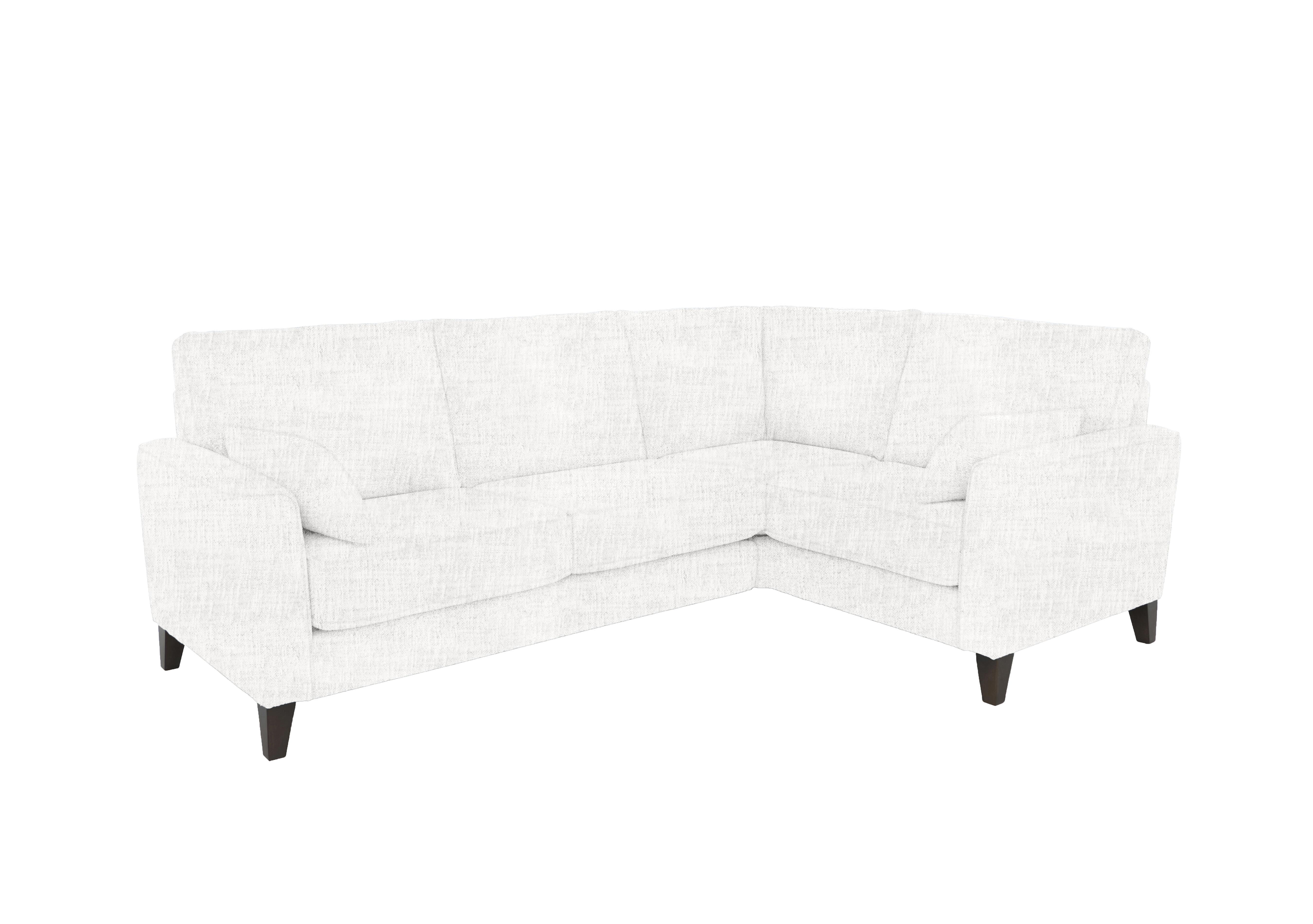 Brondby Small Fabric Corner Sofa in Fab-Mga-R03 Frost on Furniture Village
