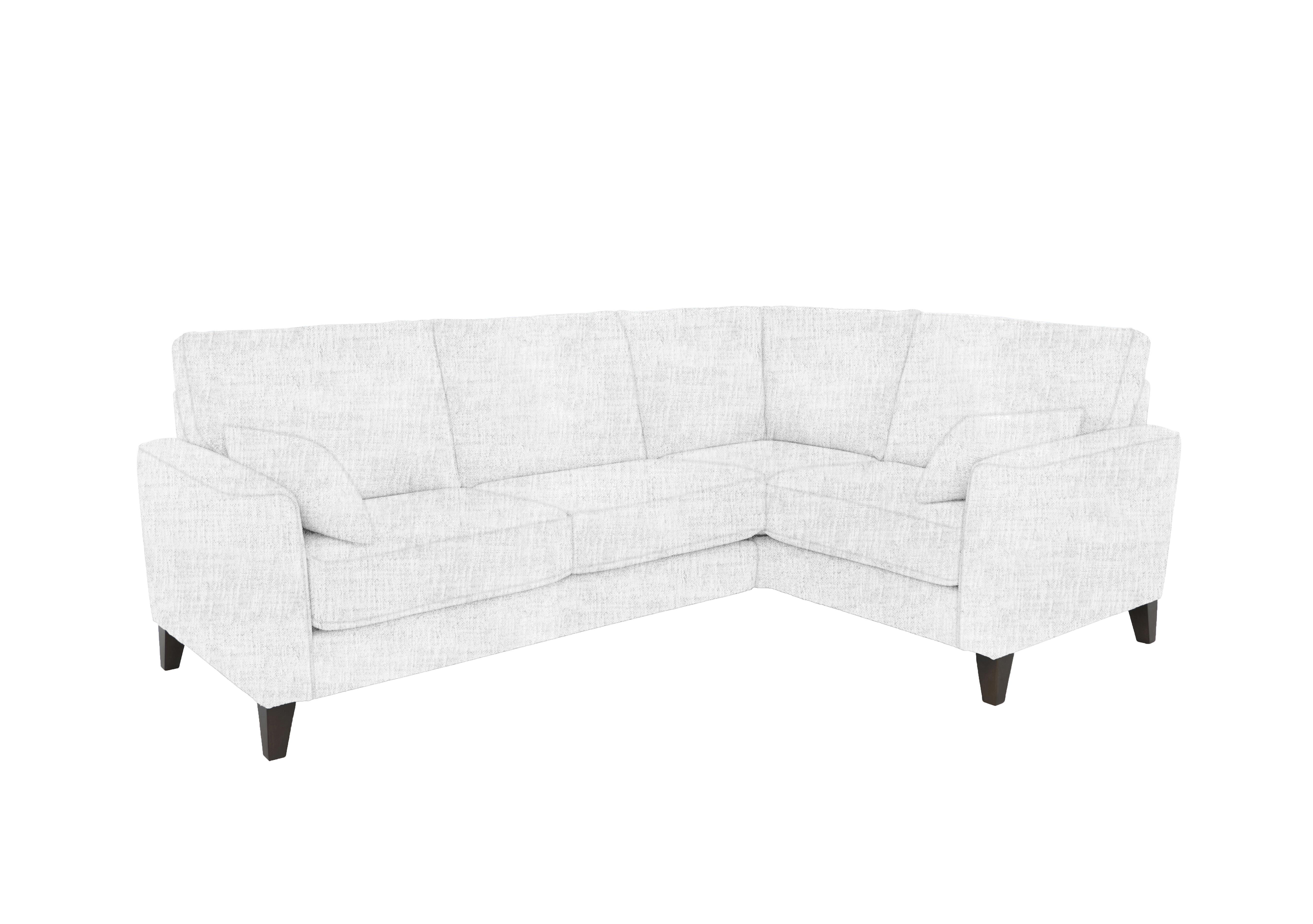 Brondby Small Fabric Corner Sofa in Fab-Mga-R06 Silver Green on Furniture Village