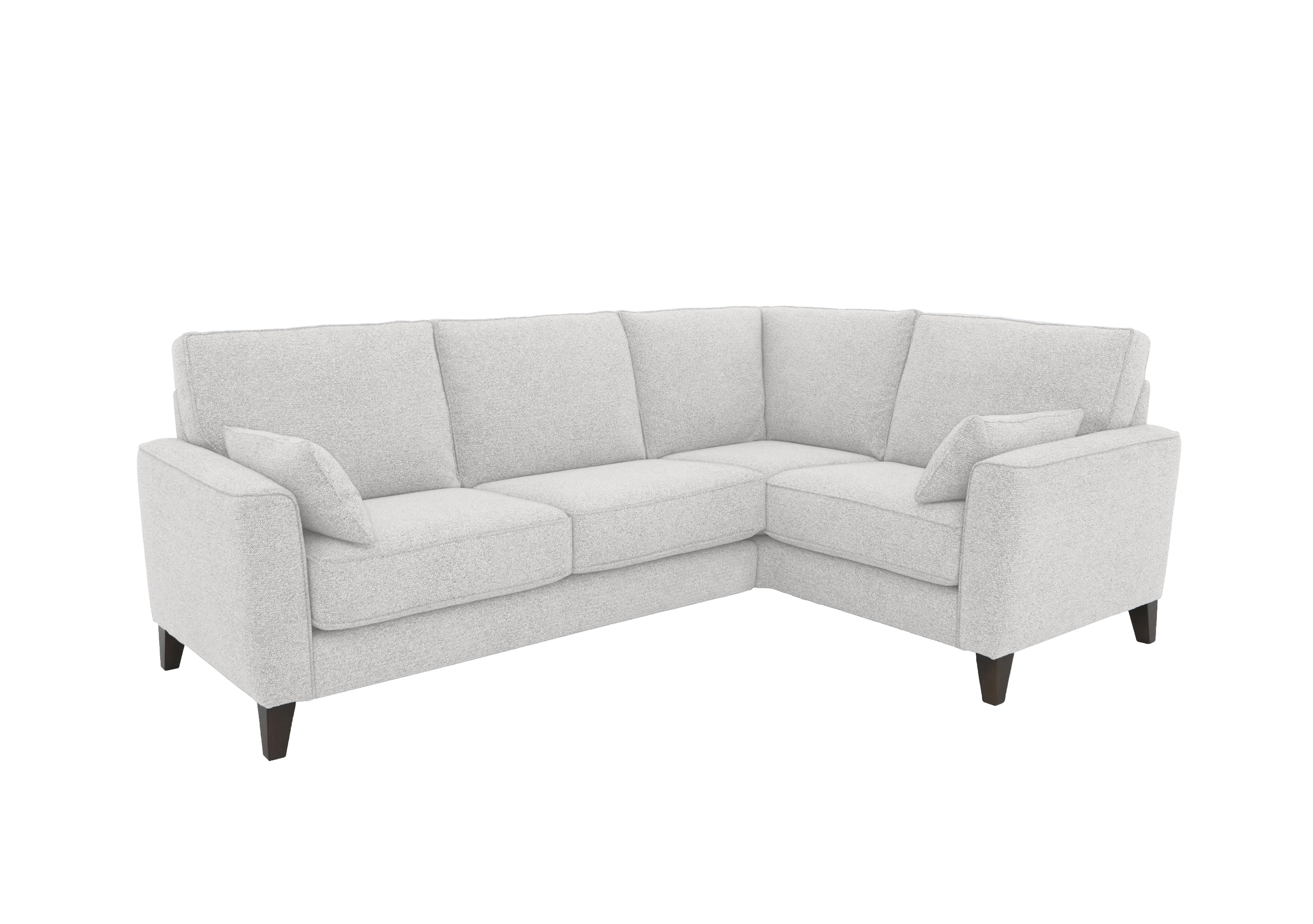 Brondby Small Fabric Corner Sofa in Fab-Mil-R104 Oyster on Furniture Village