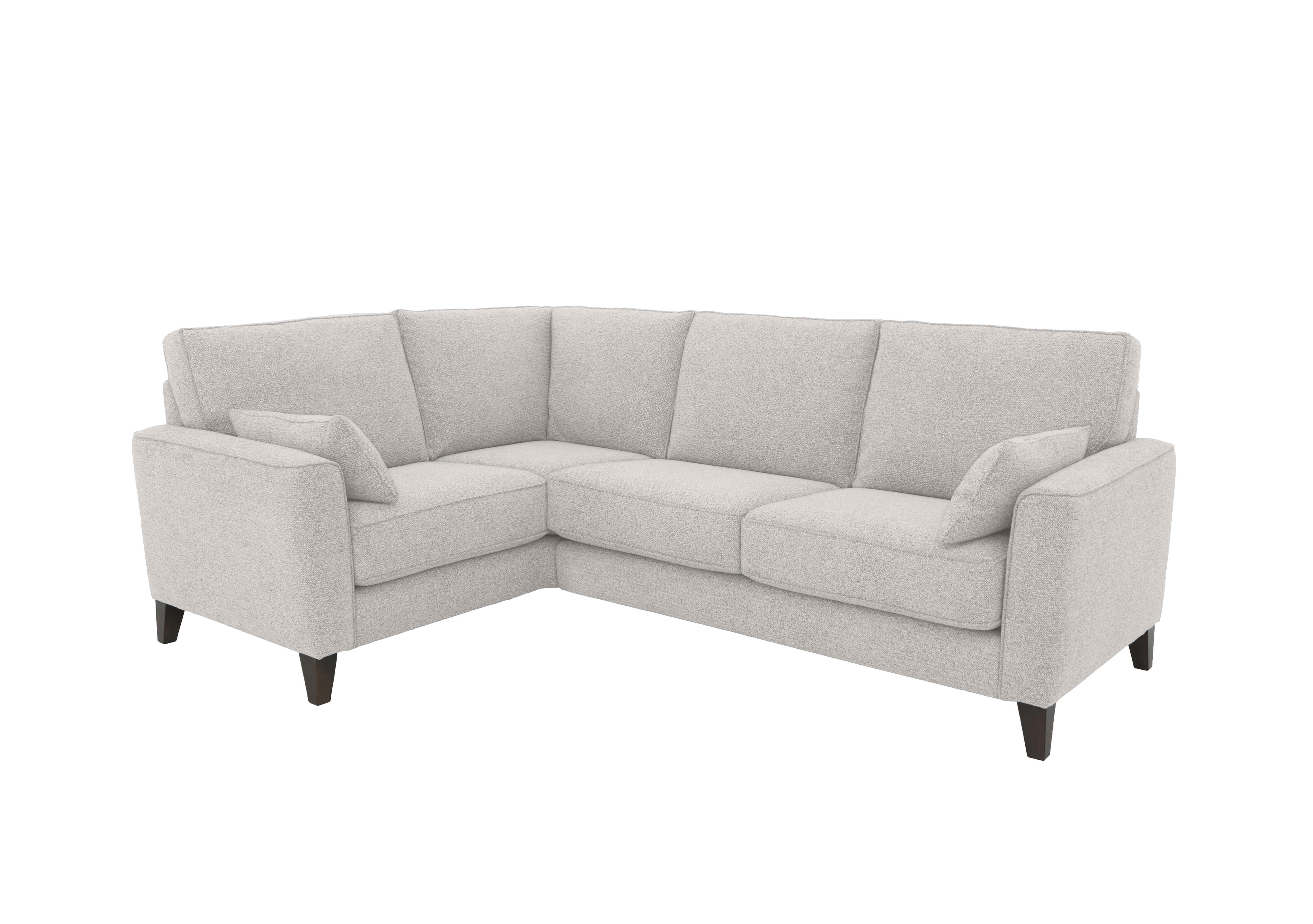 Brondby Small Fabric Corner Sofa in Fab-Mil-R120 Mink on Furniture Village