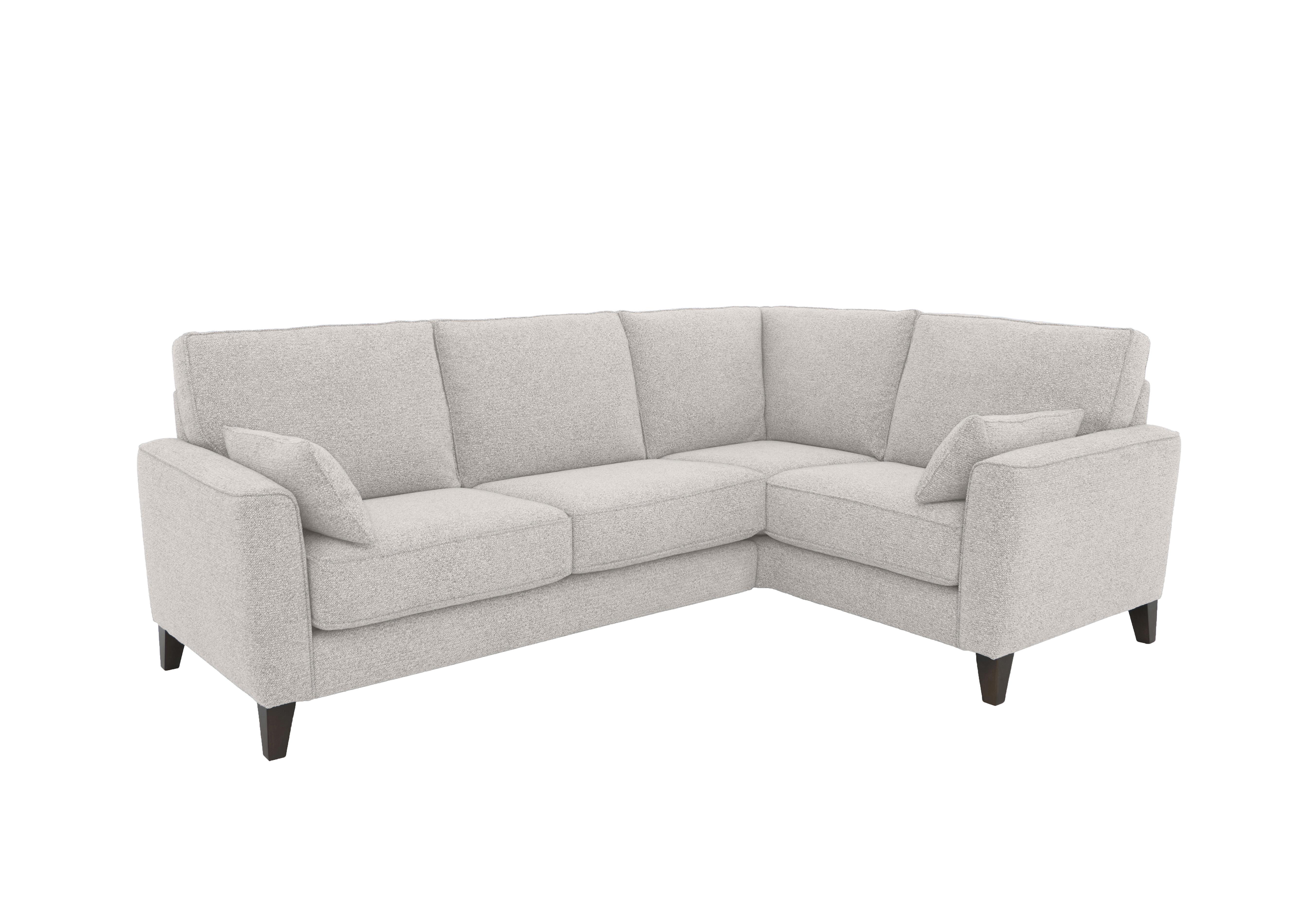Brondby Small Fabric Corner Sofa in Fab-Mil-R120 Mink on Furniture Village