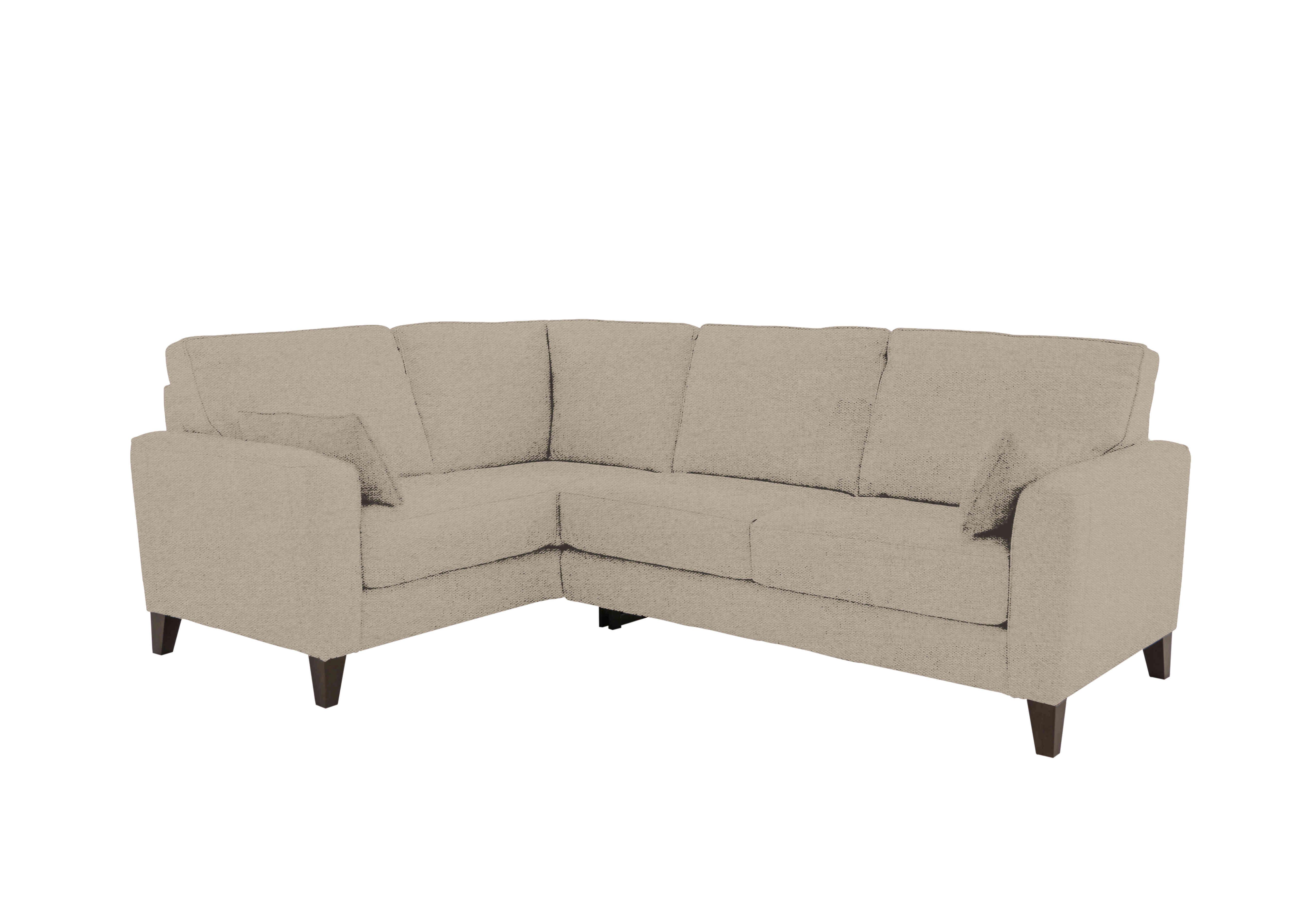 Brondby Small Fabric Corner Sofa in Fab-Ska-R28 Beige on Furniture Village