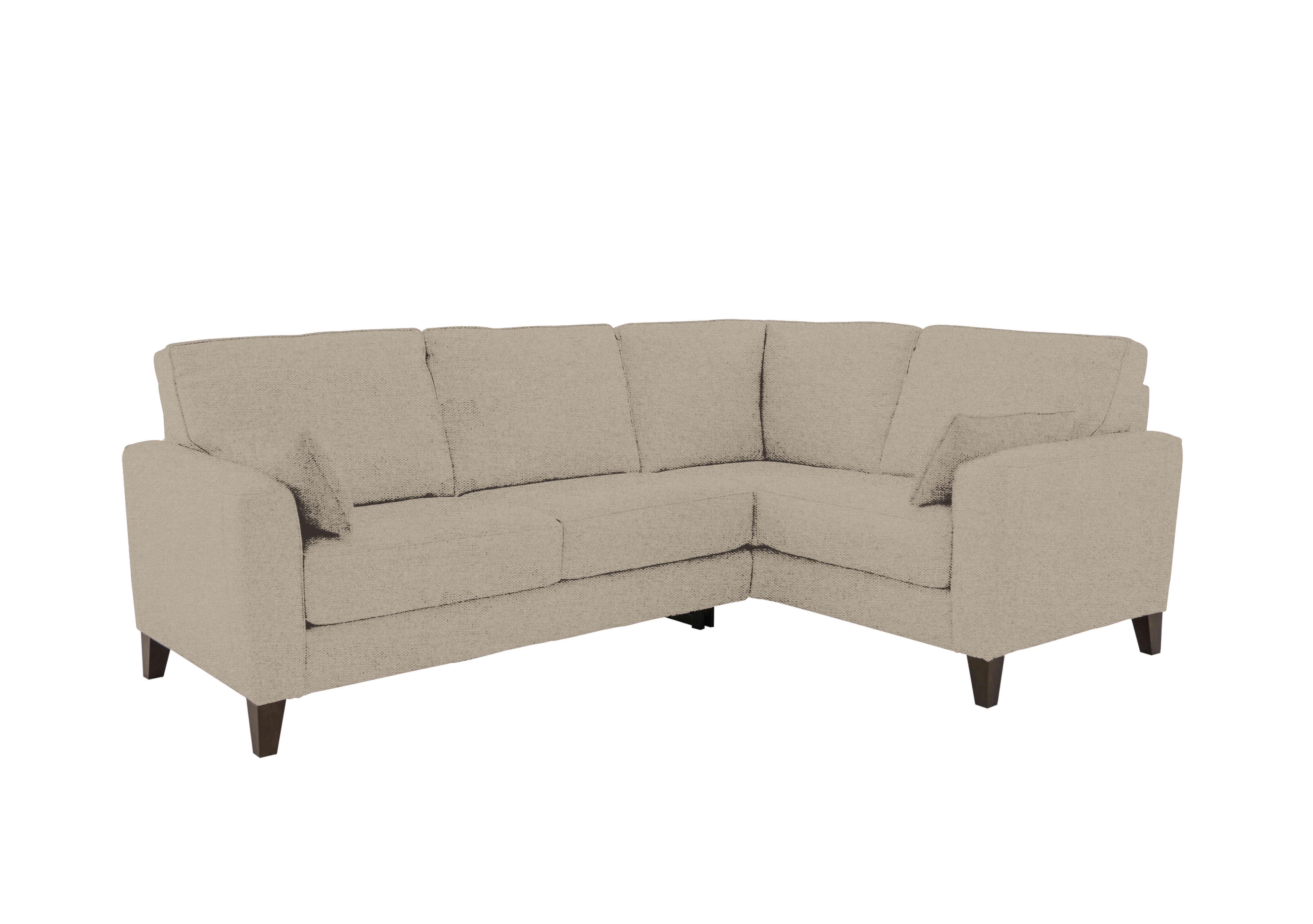 Brondby Small Fabric Corner Sofa in Fab-Ska-R28 Beige on Furniture Village