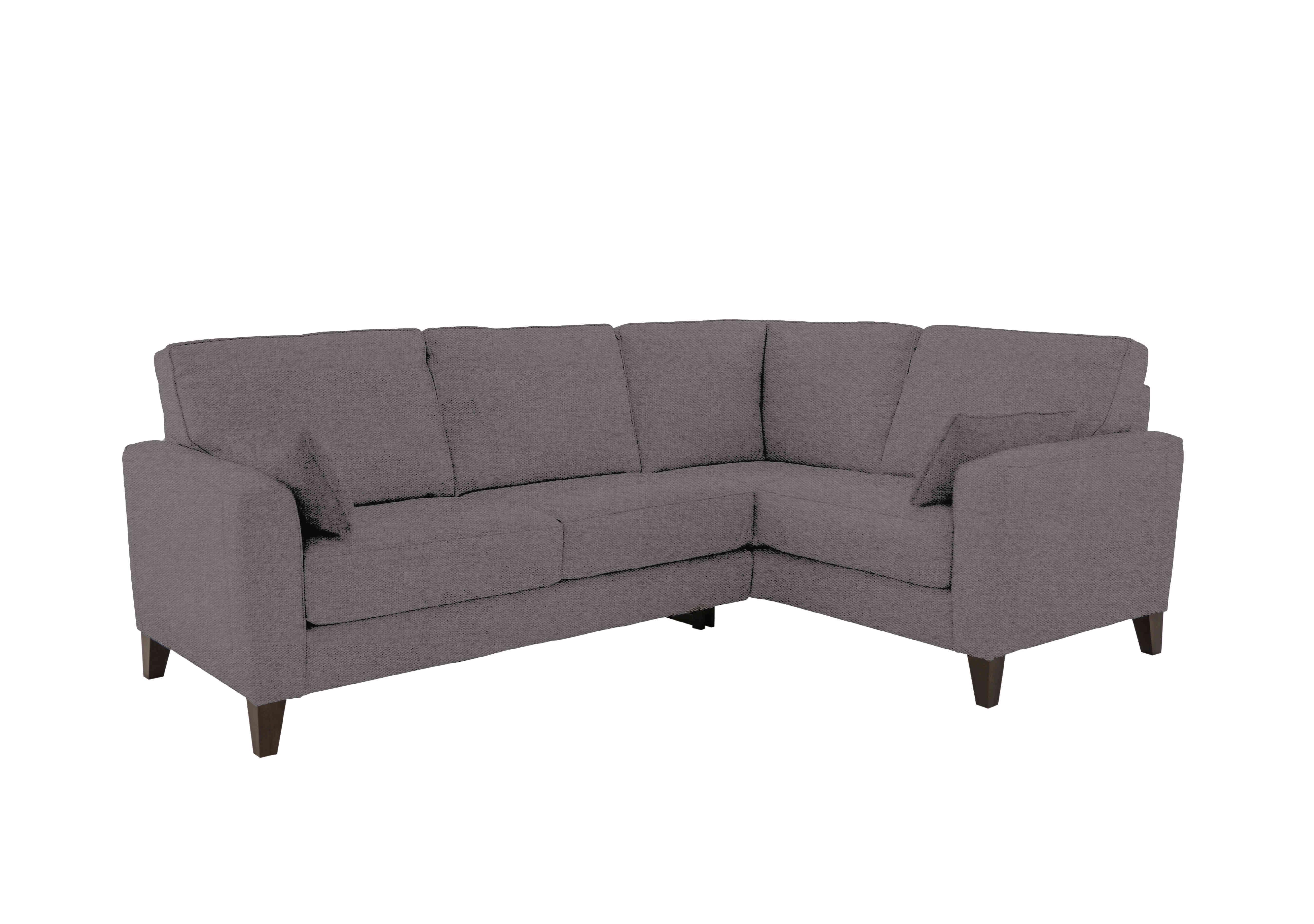 Brondby Small Fabric Corner Sofa in Fab-Ska-R31 Charcoal Gray on Furniture Village