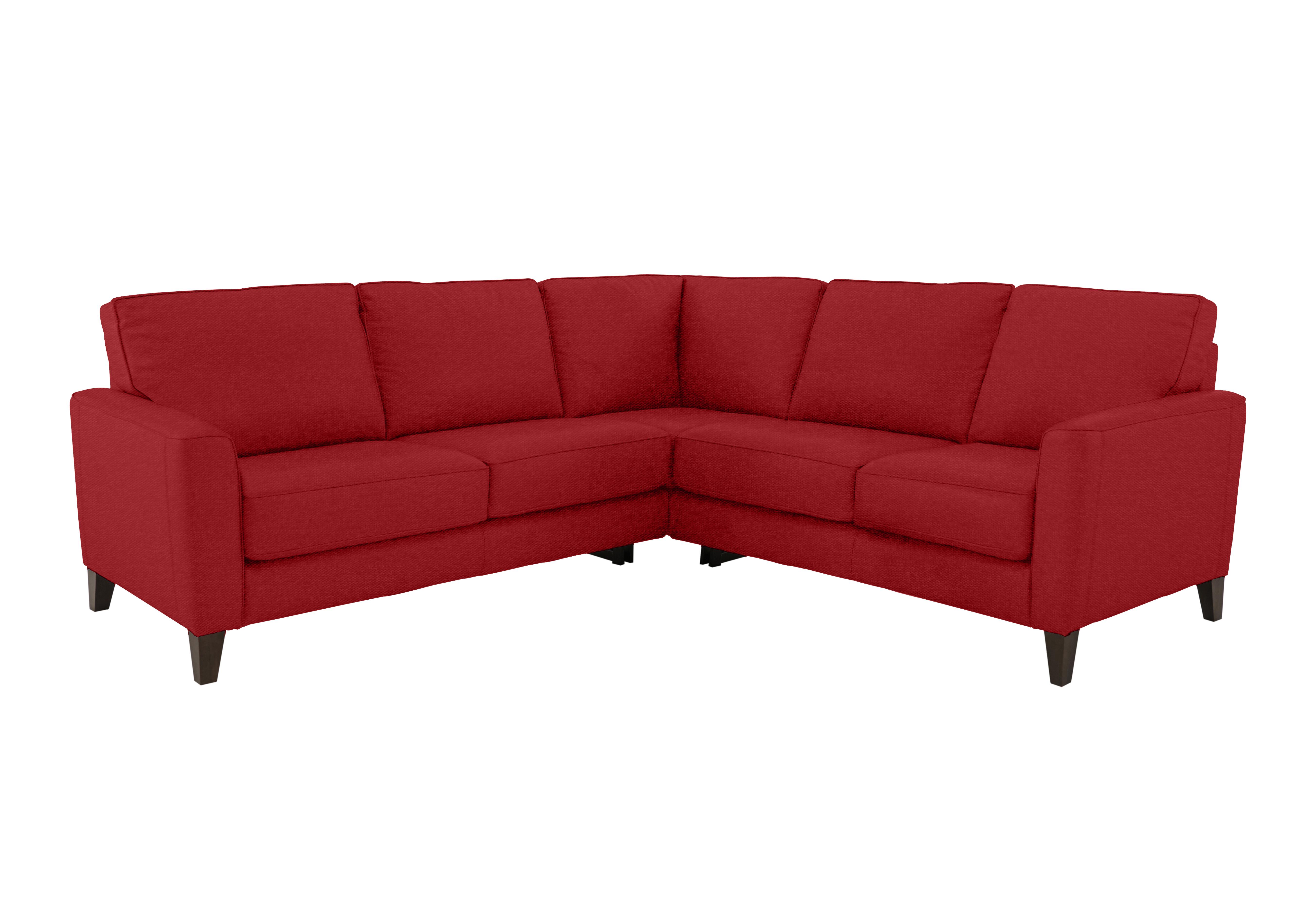 Brondby Large Fabric Corner Sofa in Fab-Blt-R29 Red on Furniture Village