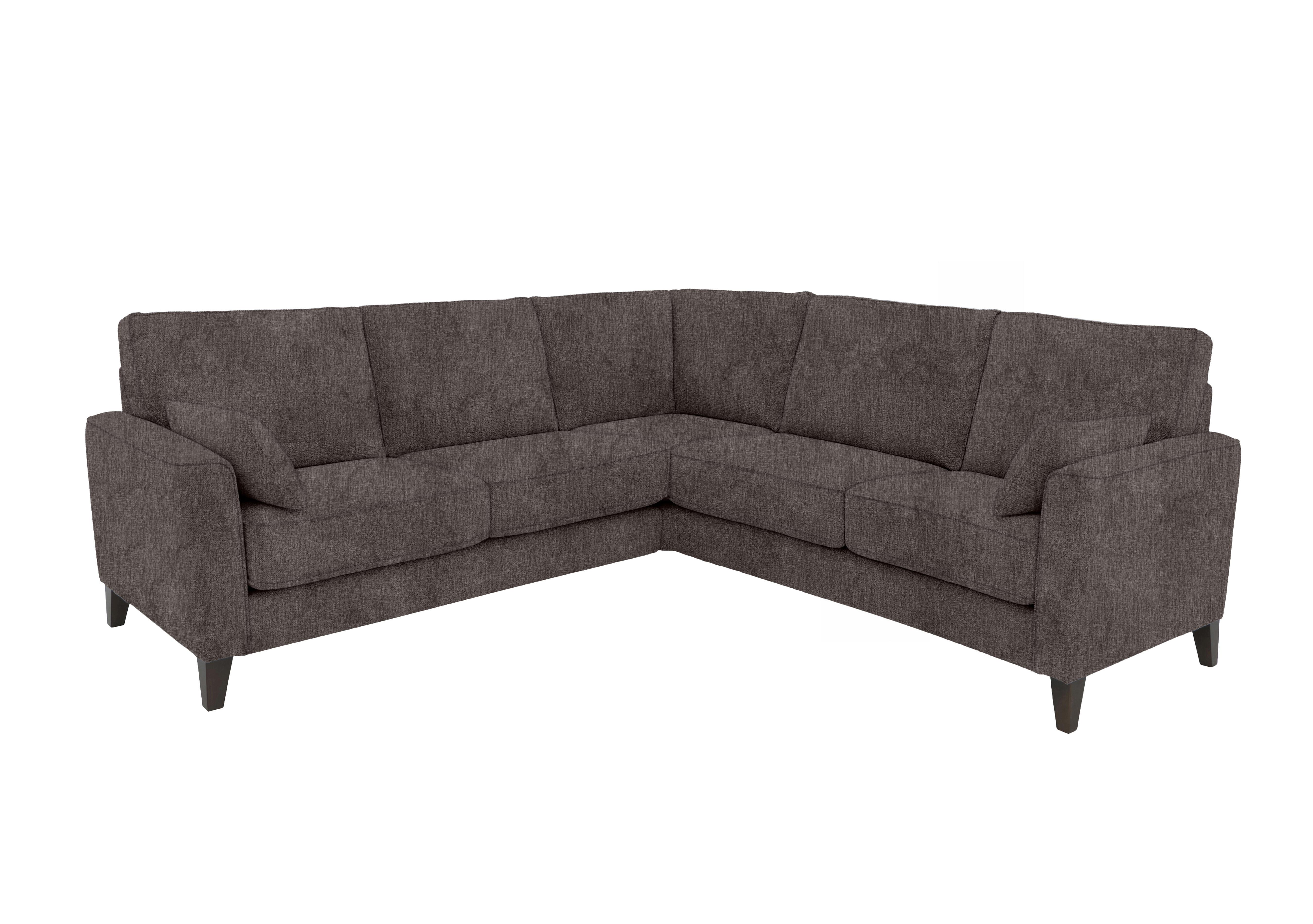 Brondby Large Fabric Corner Sofa in Fab-Crn-R102 Cacao on Furniture Village