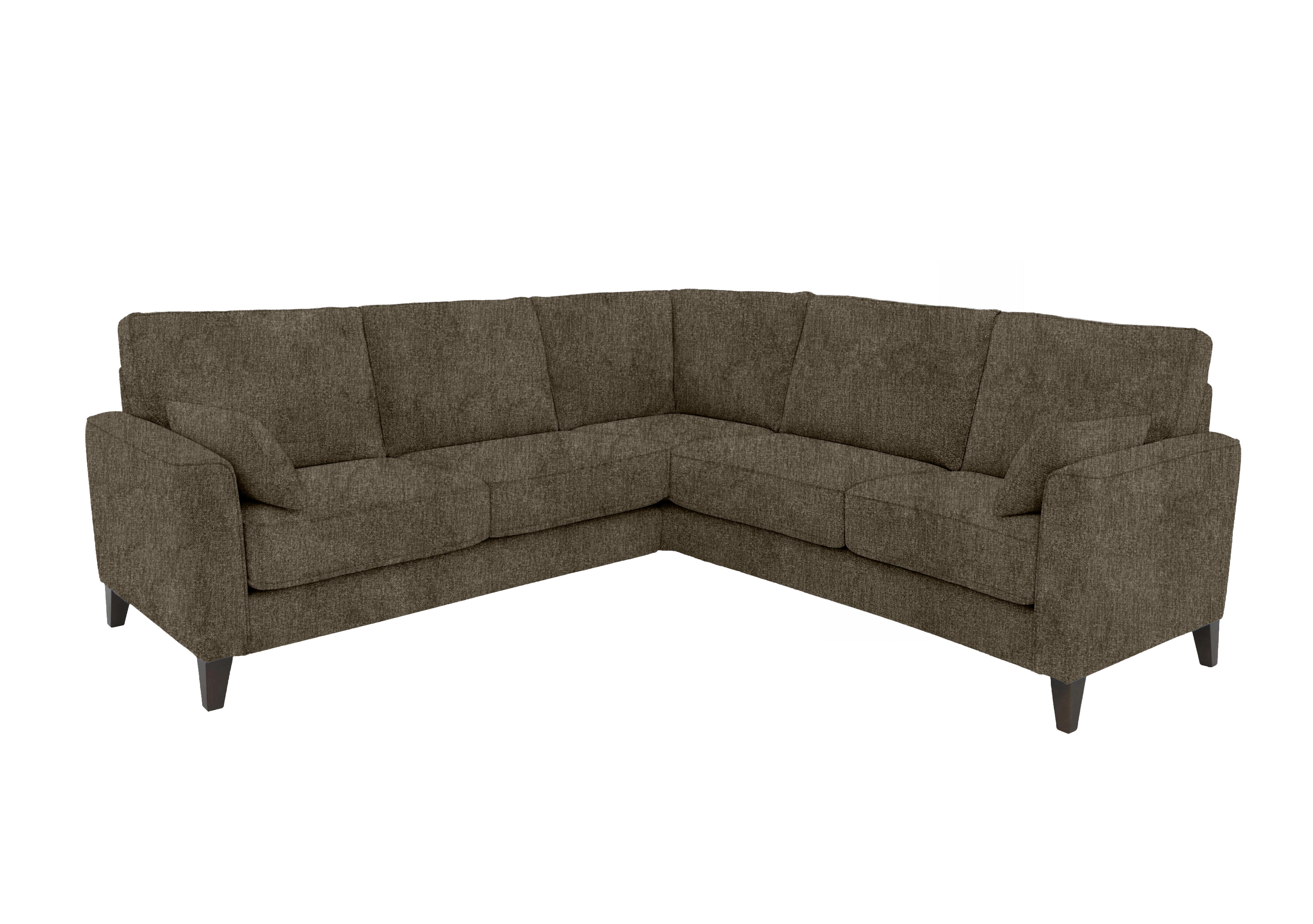 Brondby Large Fabric Corner Sofa in Fab-Crn-R105 Olive on Furniture Village