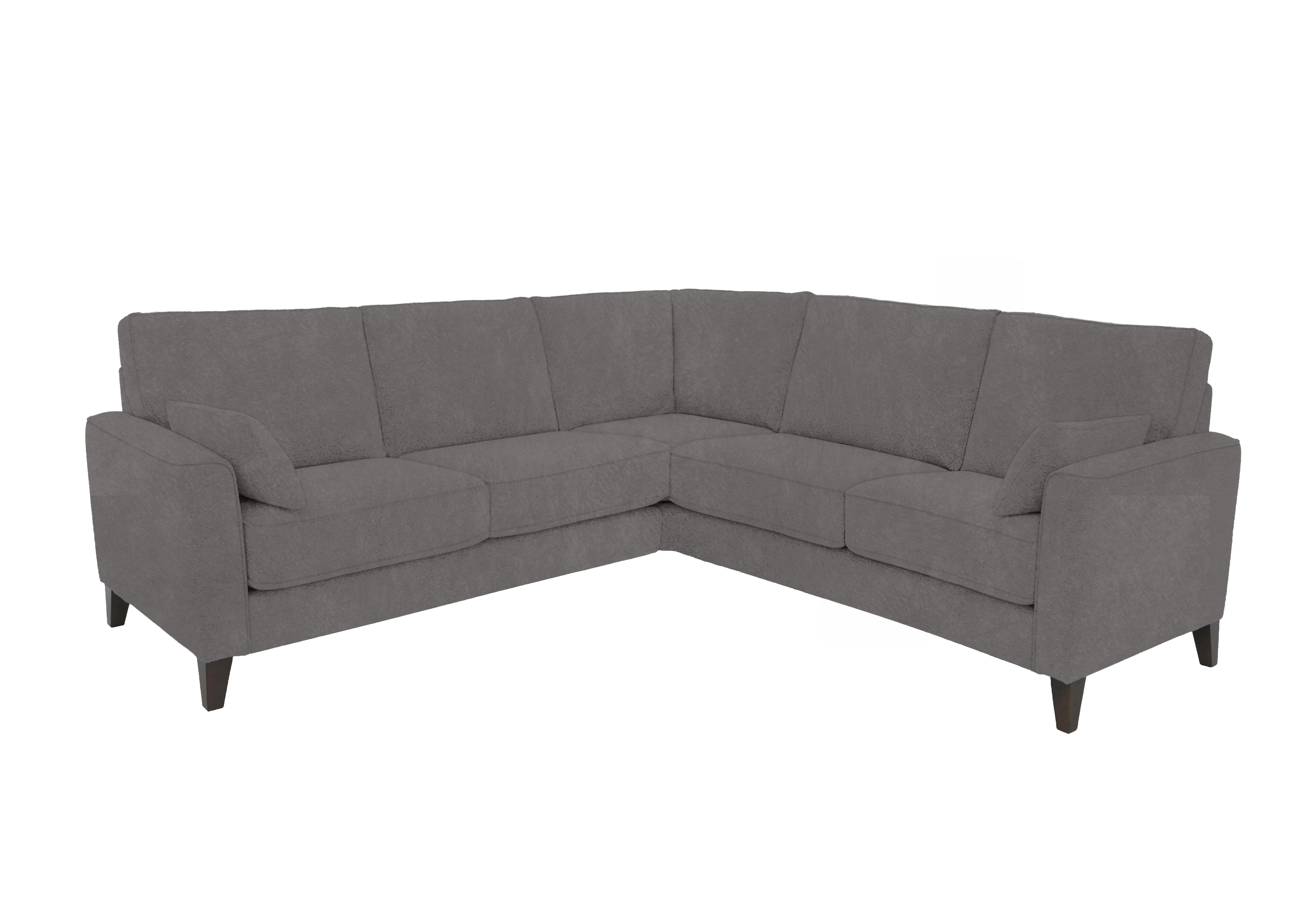Brondby Large Fabric Corner Sofa in Fab-Dab-R02 Steel Grey on Furniture Village