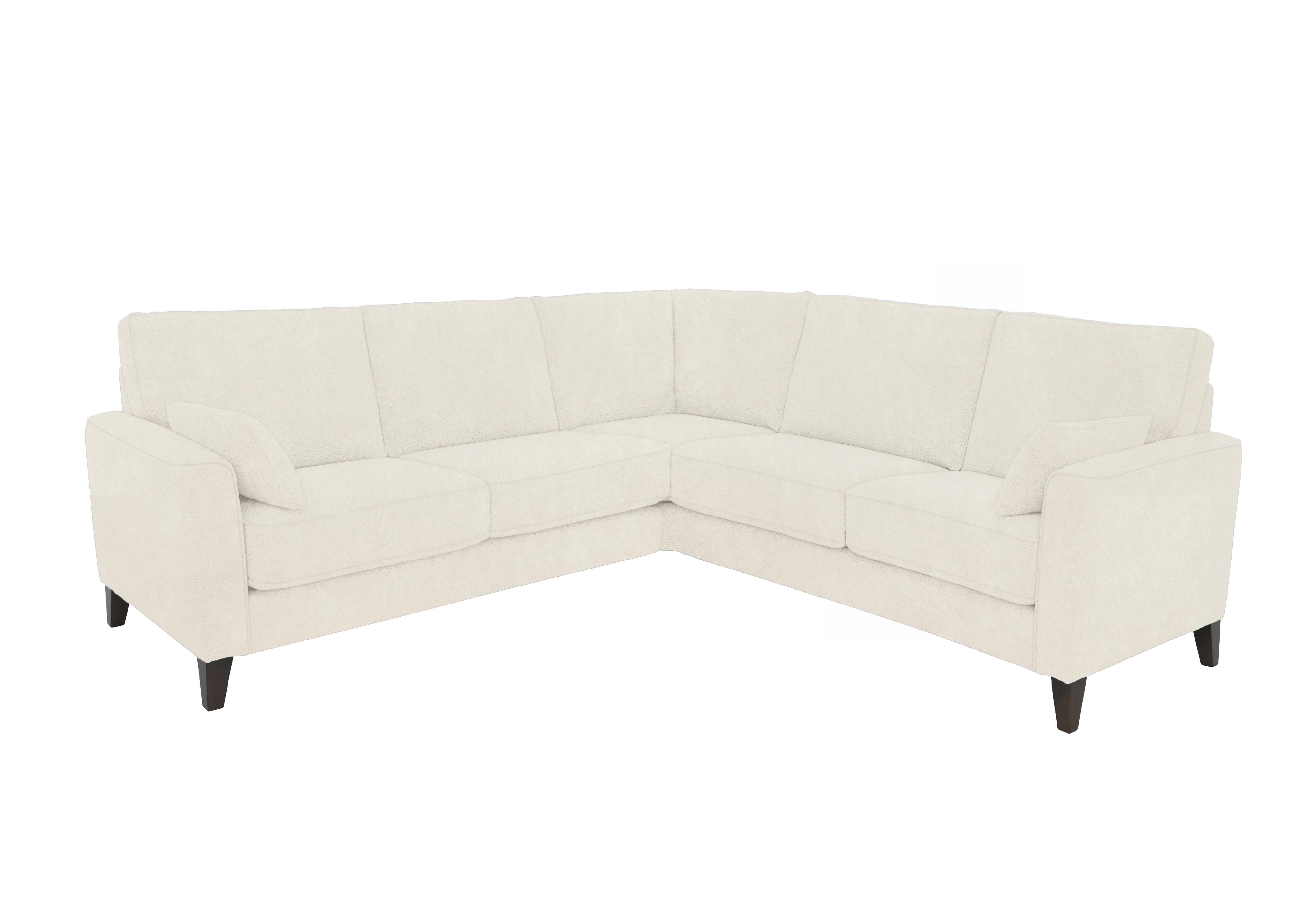 Brondby Large Fabric Corner Sofa in Fab-Dab-R05 Cream on Furniture Village