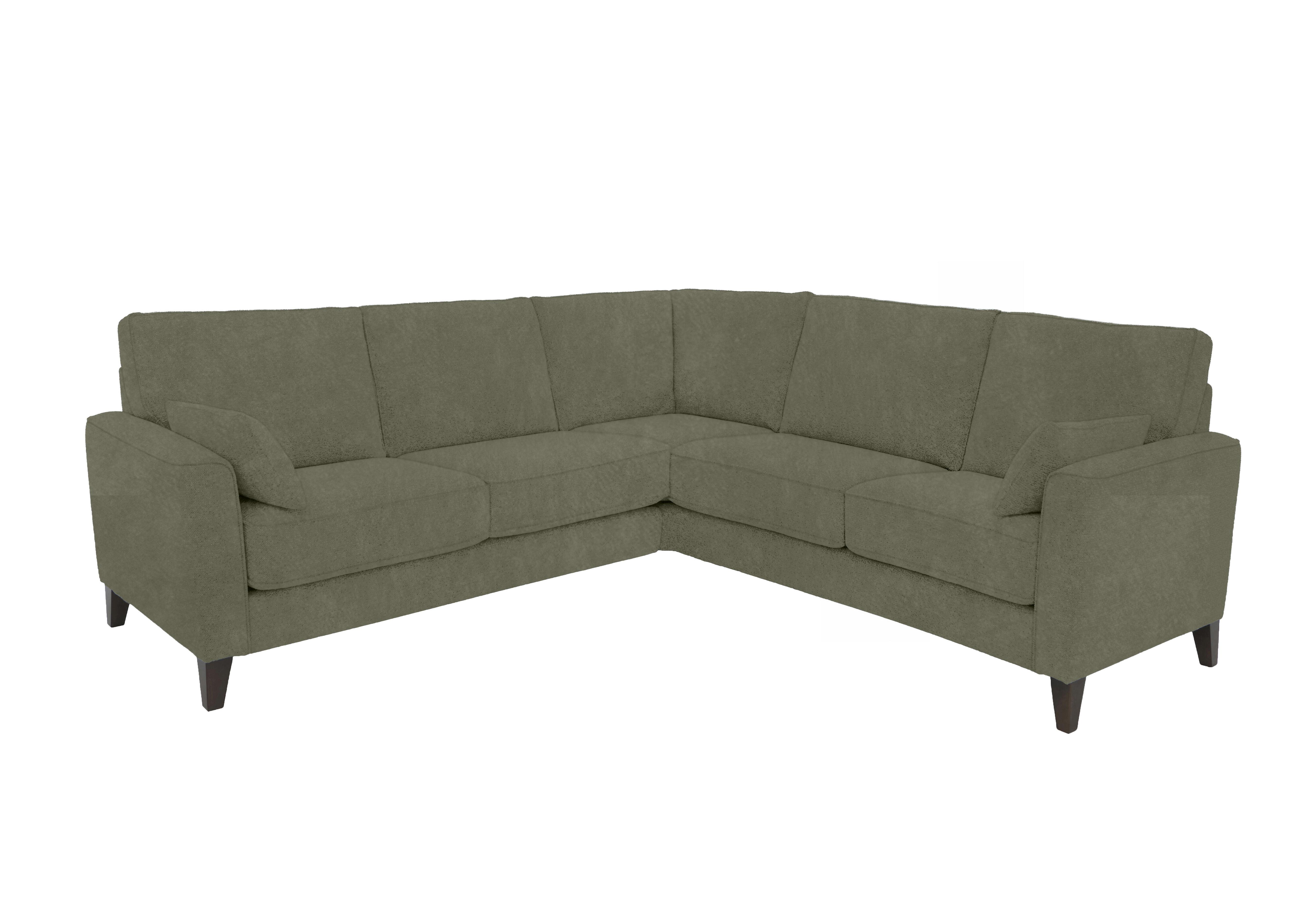 Brondby Large Fabric Corner Sofa in Fab-Dab-R16 Forrest Green on Furniture Village