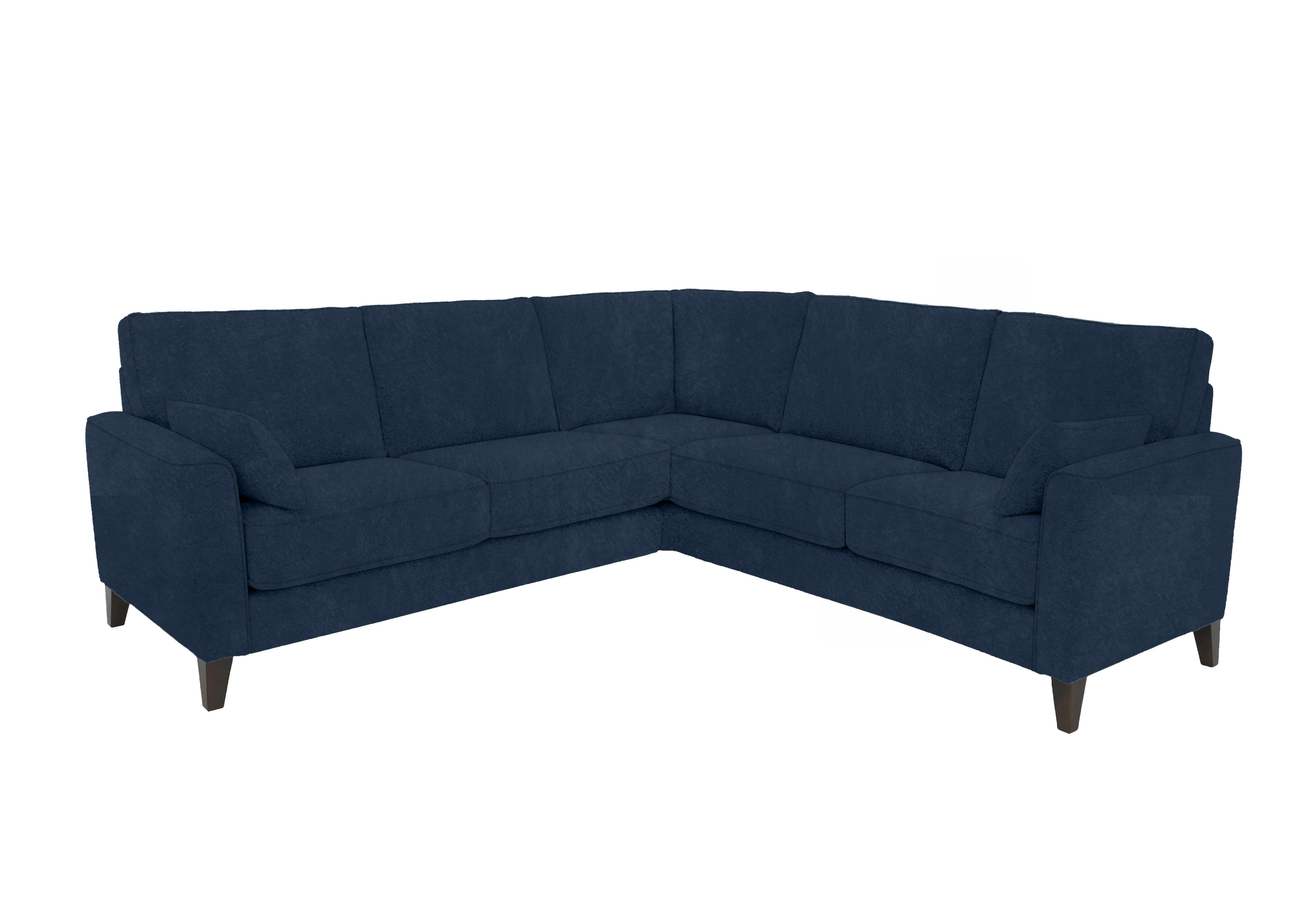 Brondby Large Fabric Corner Sofa in Fab-Dab-R23 Steel Blue on Furniture Village