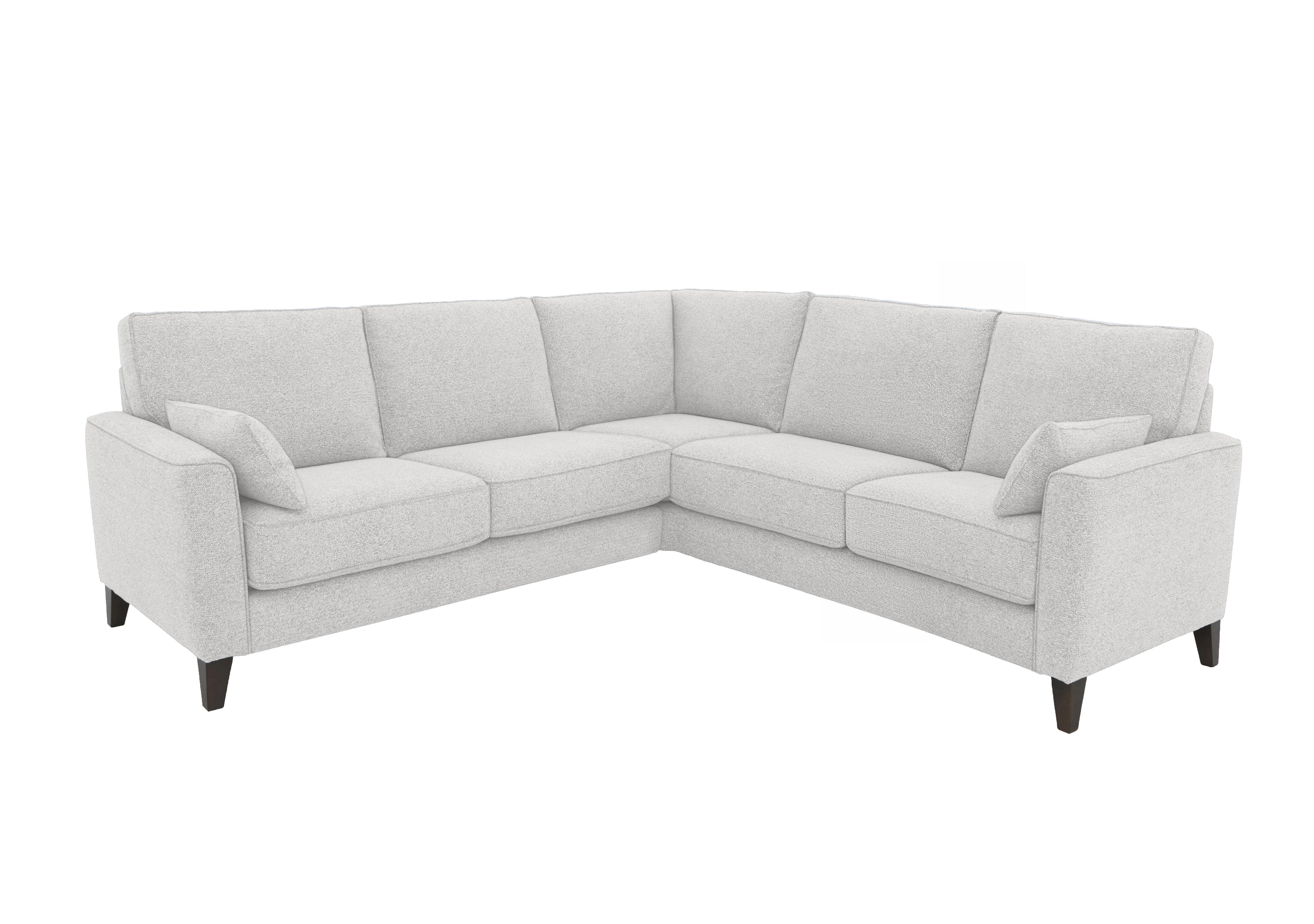 Brondby Large Fabric Corner Sofa in Fab-Mil-R104 Oyster on Furniture Village