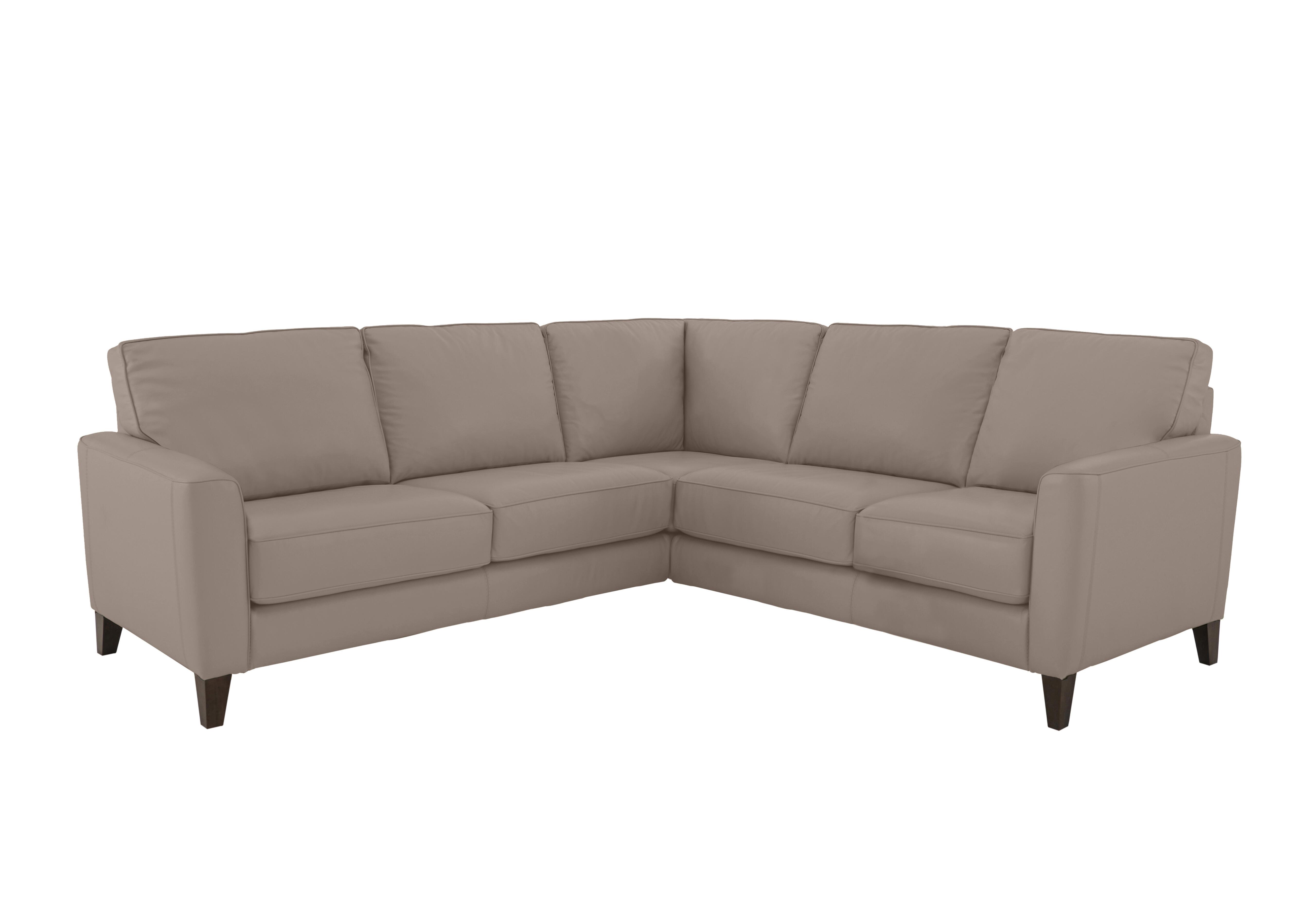 Brondby Large Leather Corner Sofa in Bv-513e Pine Bark on Furniture Village
