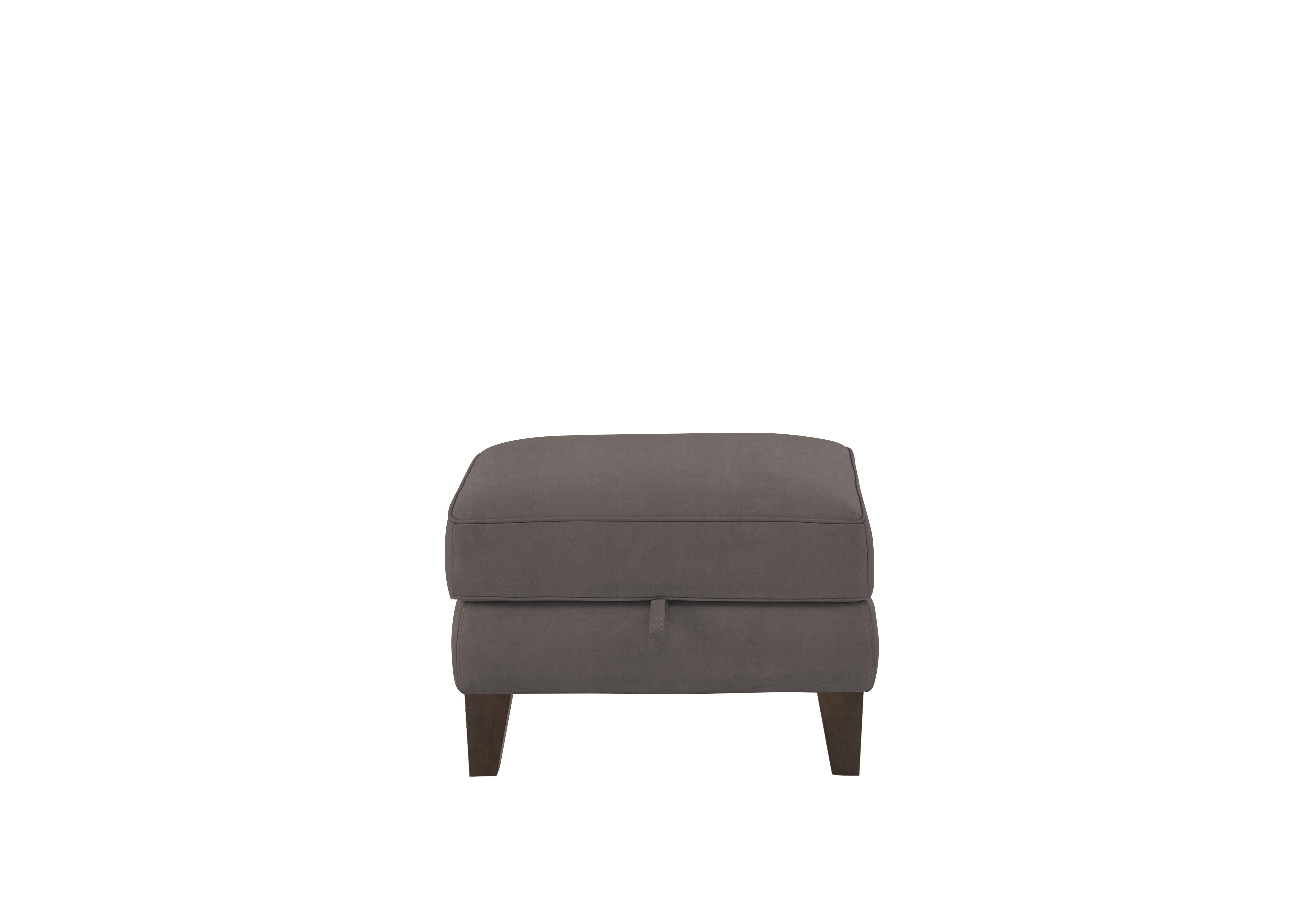 Brondby Fabric Storage Footstool in Bfa-Bljr16 Grey on Furniture Village