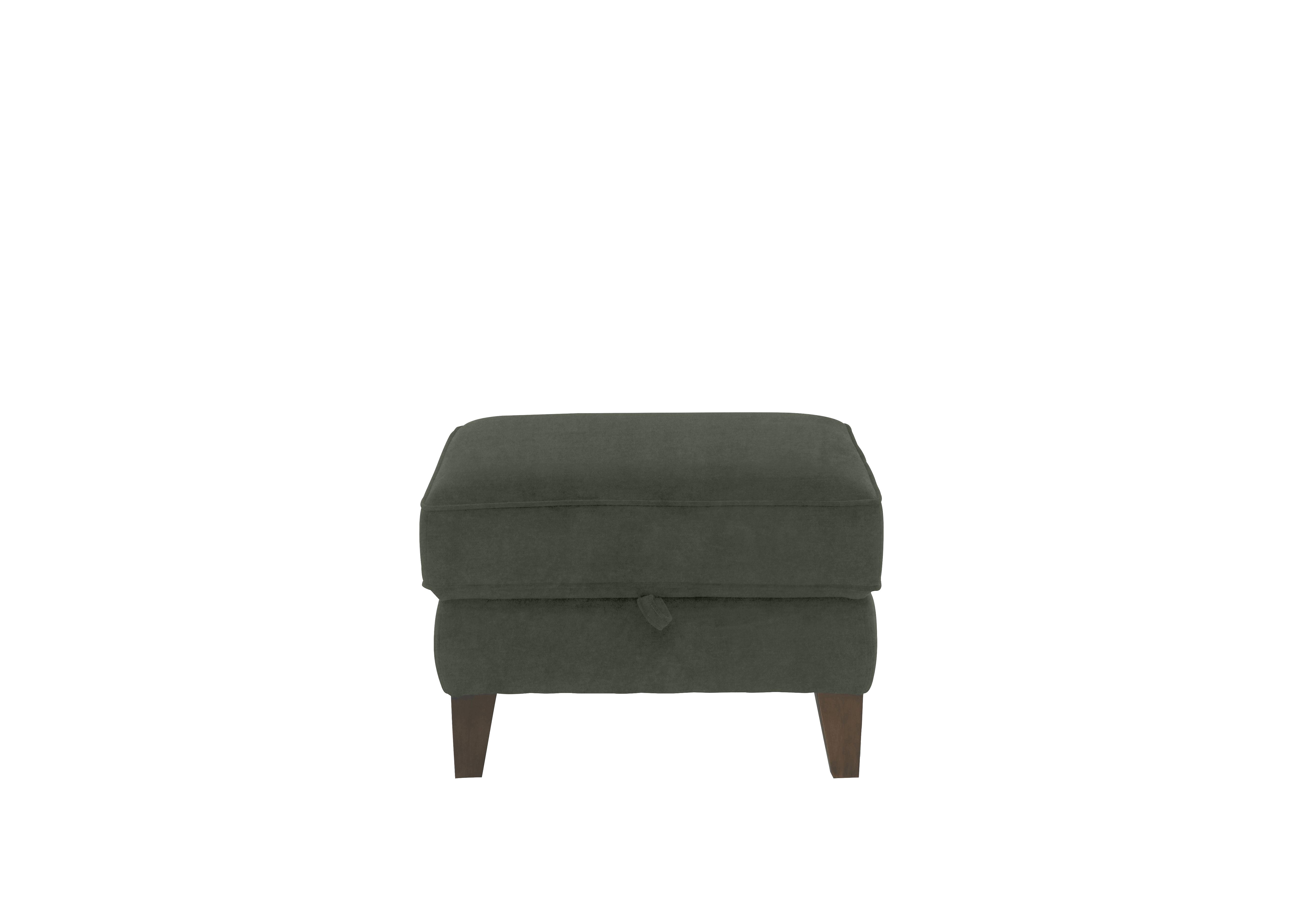 Brondby Fabric Storage Footstool in Fab-Can-R352 Forest Green on Furniture Village