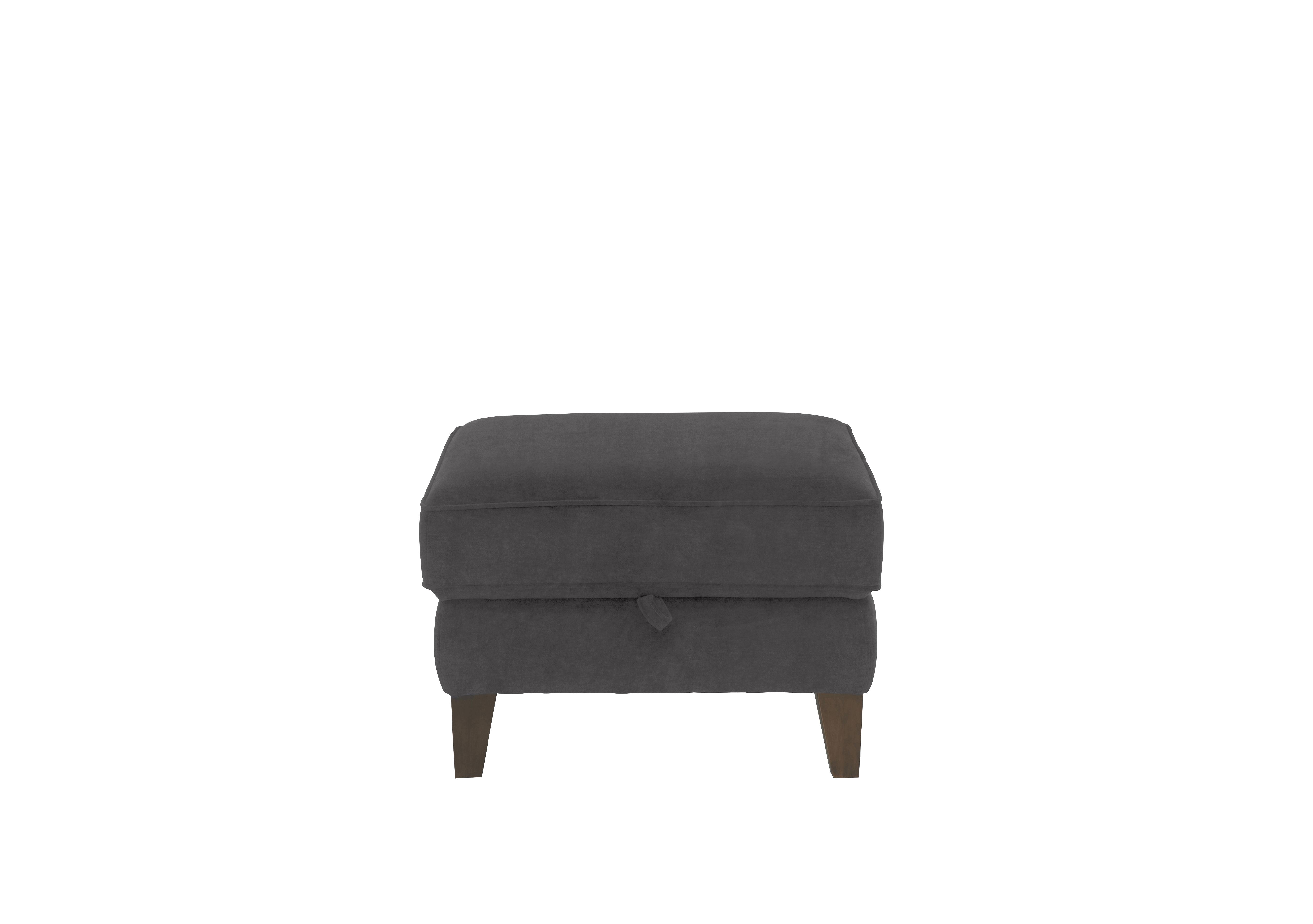 Brondby Fabric Storage Footstool in Fab-Can-R456 Anthracite on Furniture Village