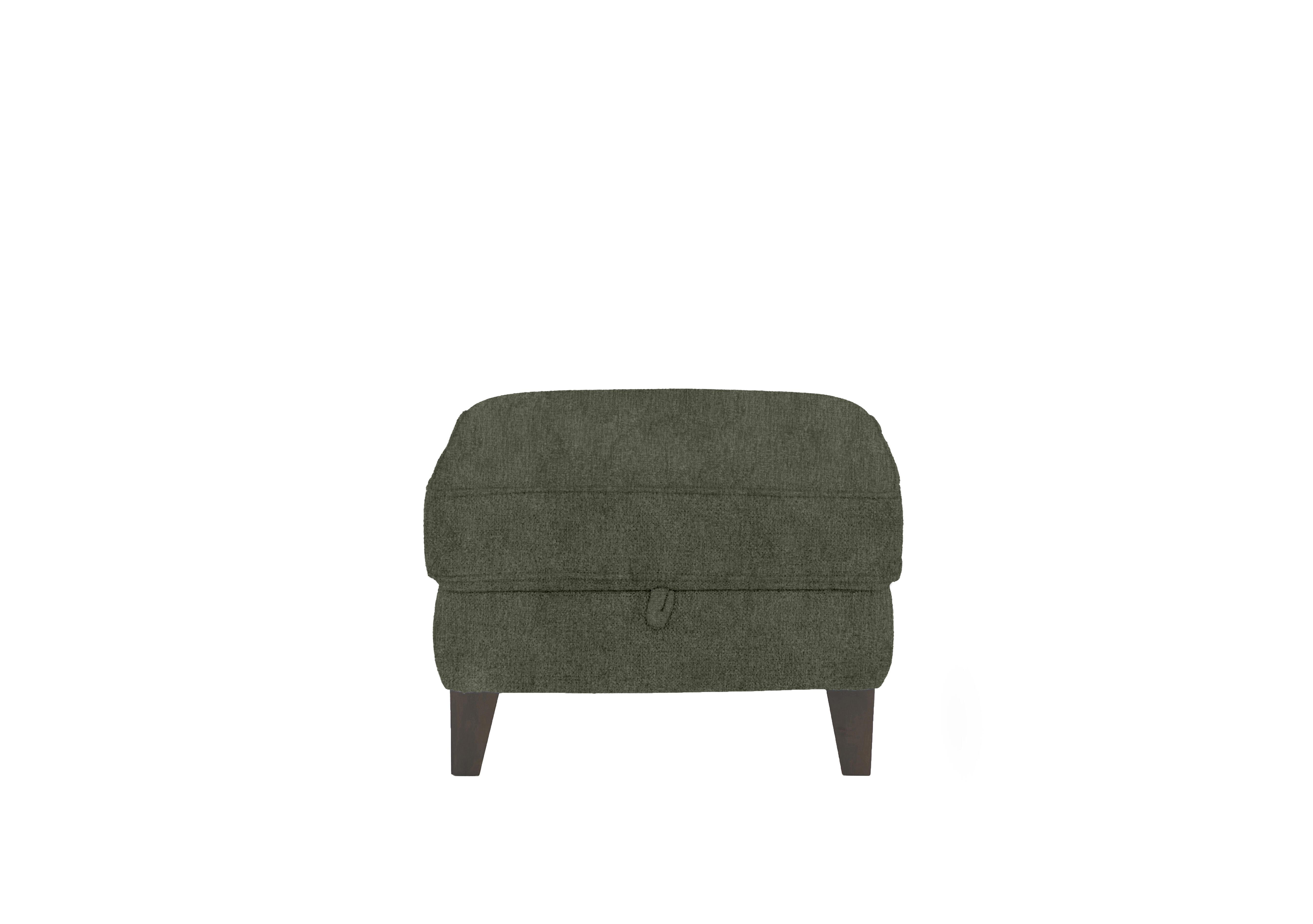 Brondby Fabric Storage Footstool in Fab-Crn-R353 Forrest Green on Furniture Village