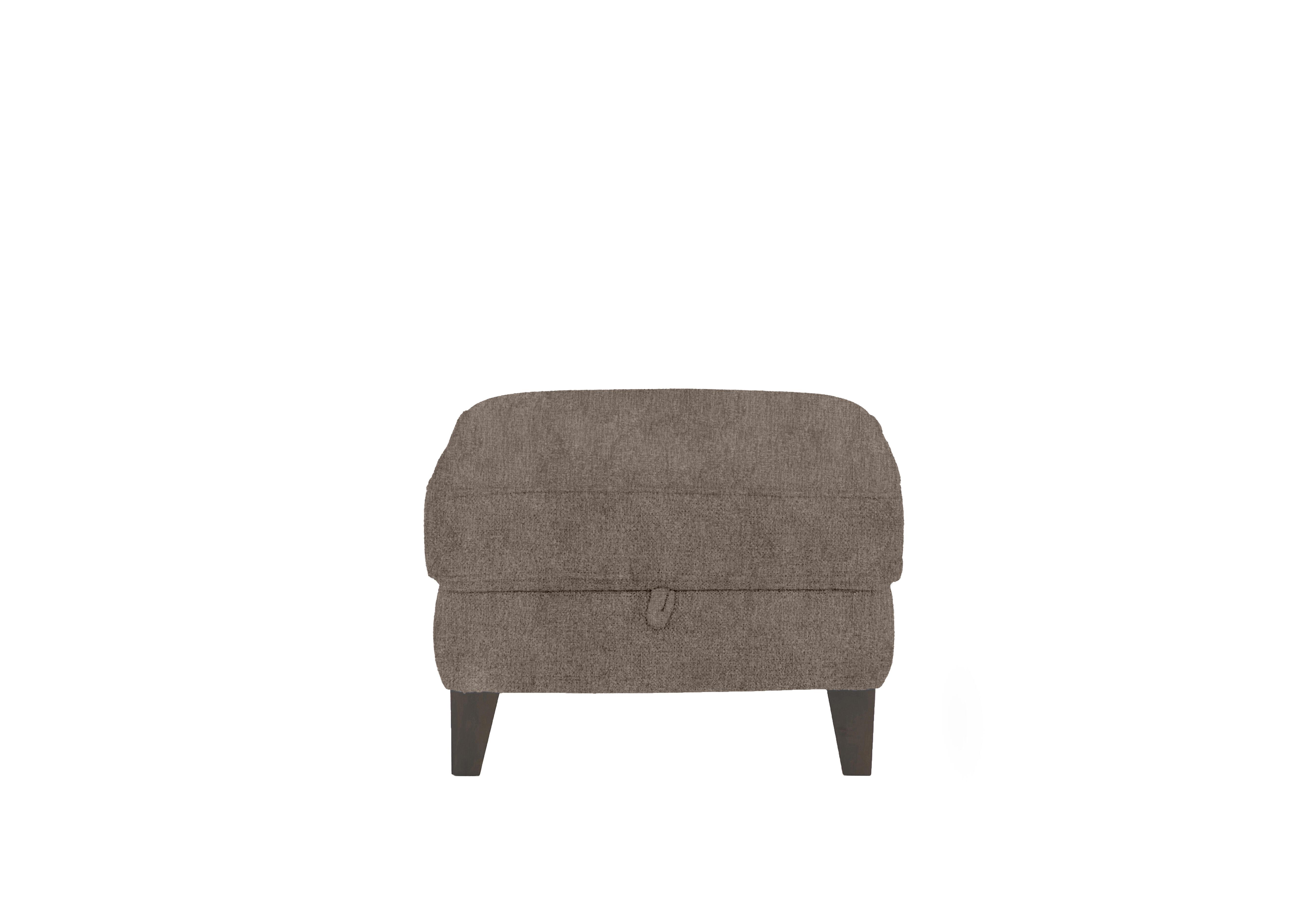 Brondby Fabric Storage Footstool in Fab-Crn-R431 Brown on Furniture Village