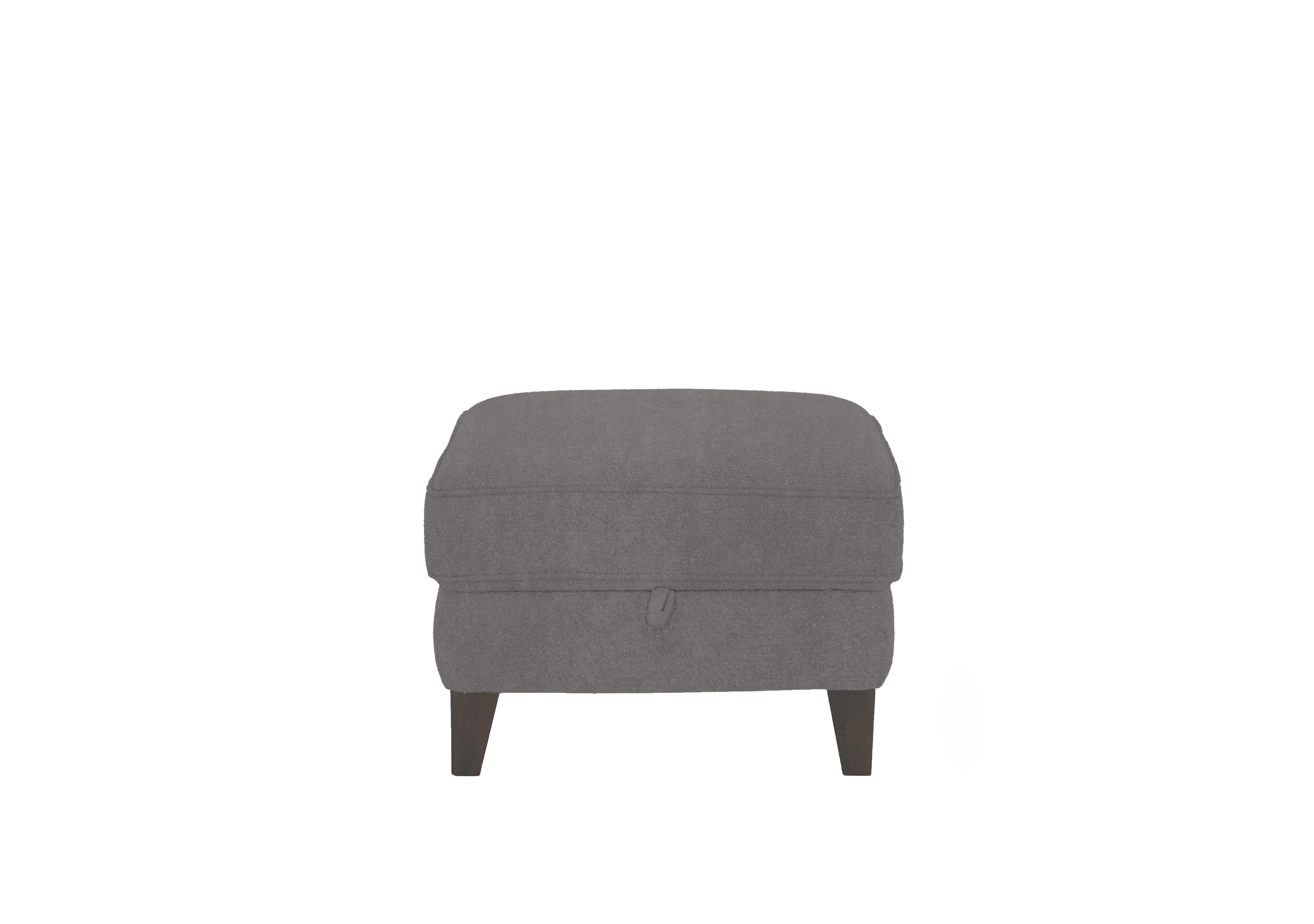 Brondby Fabric Storage Footstool in Fab-Dab-R02 Steel Grey on Furniture Village