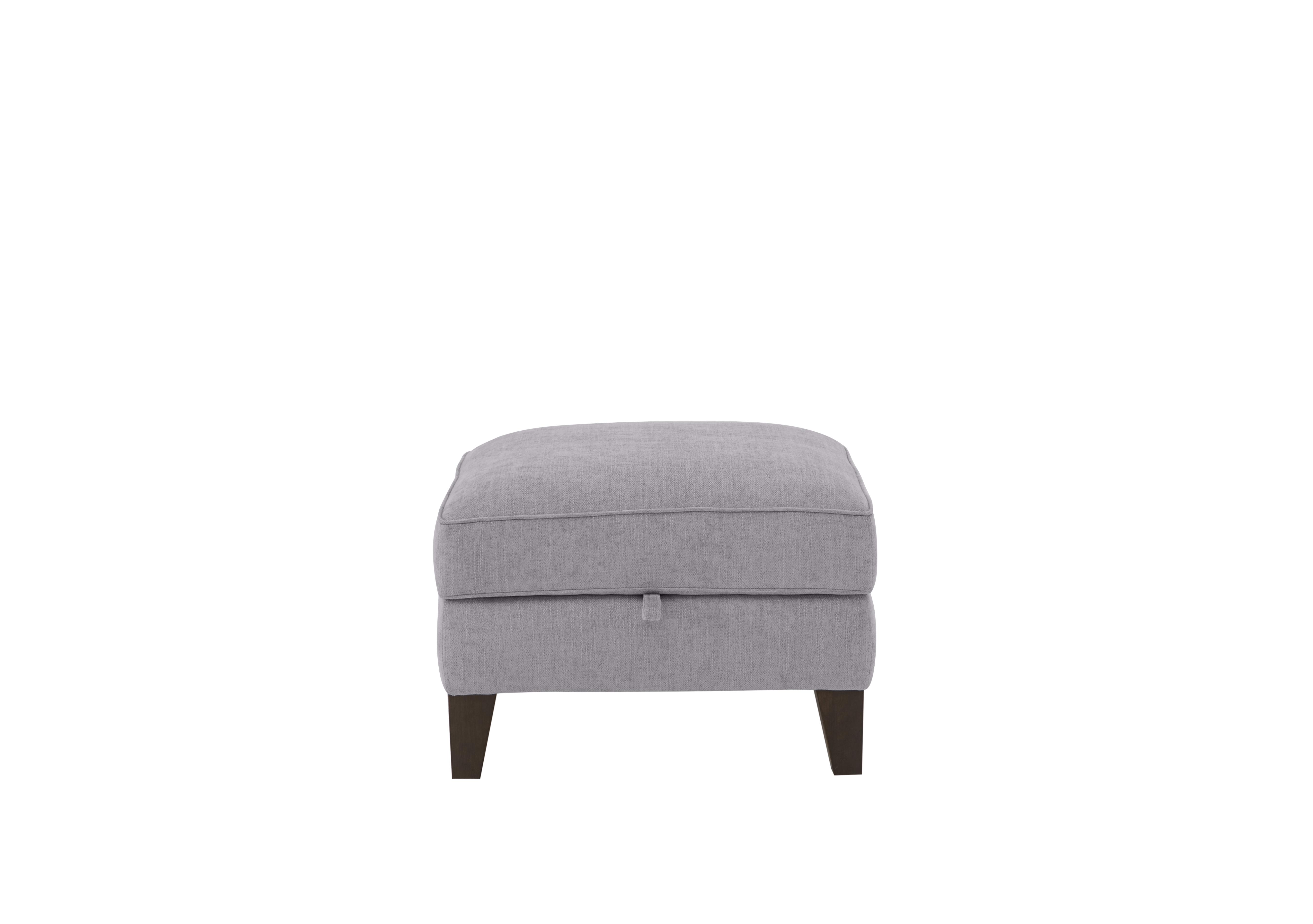 Brondby Fabric Storage Footstool in Fab-Meo-R27 Pewter on Furniture Village