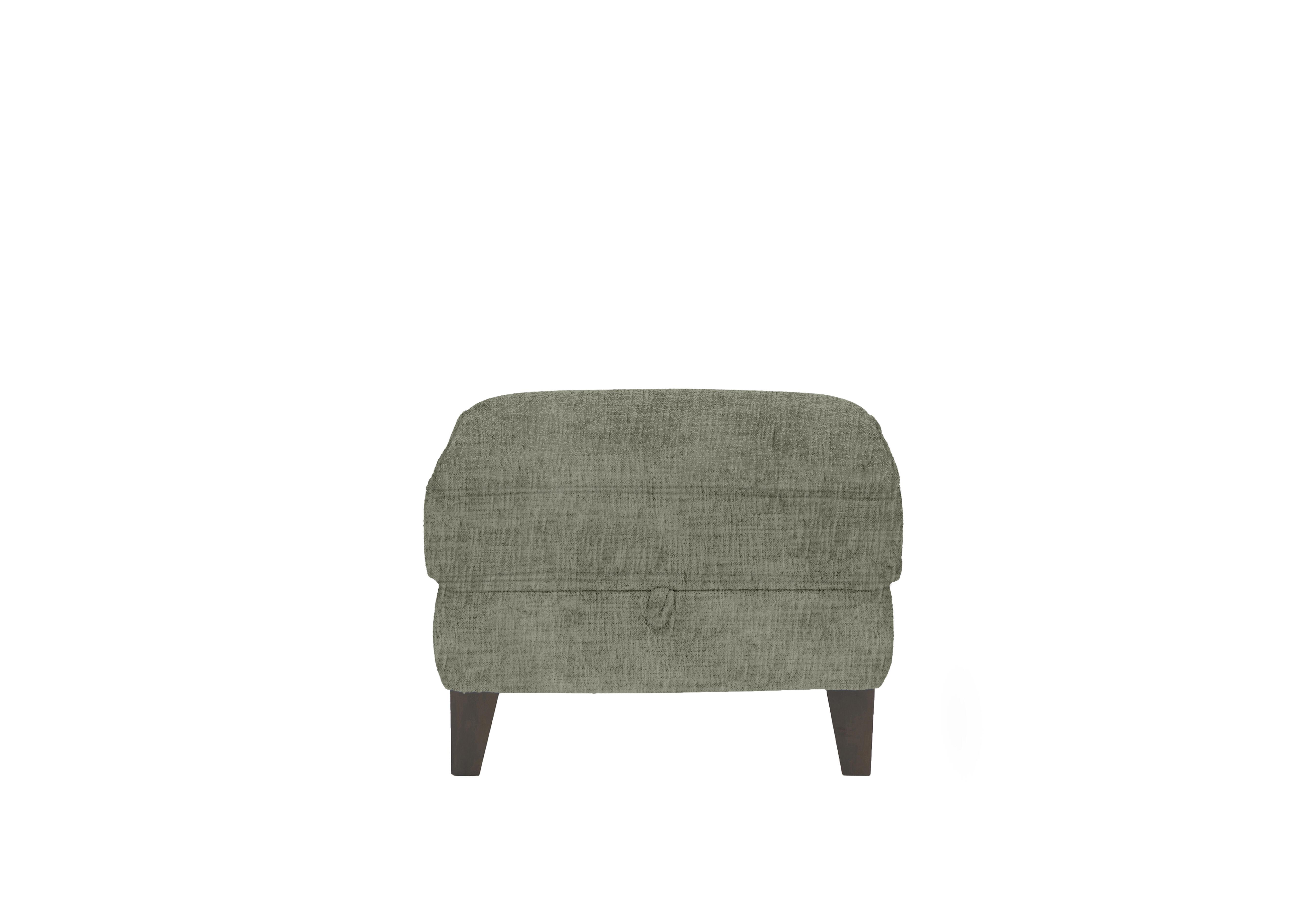 Brondby Fabric Storage Footstool in Fab-Mga-R11 Olive Green on Furniture Village