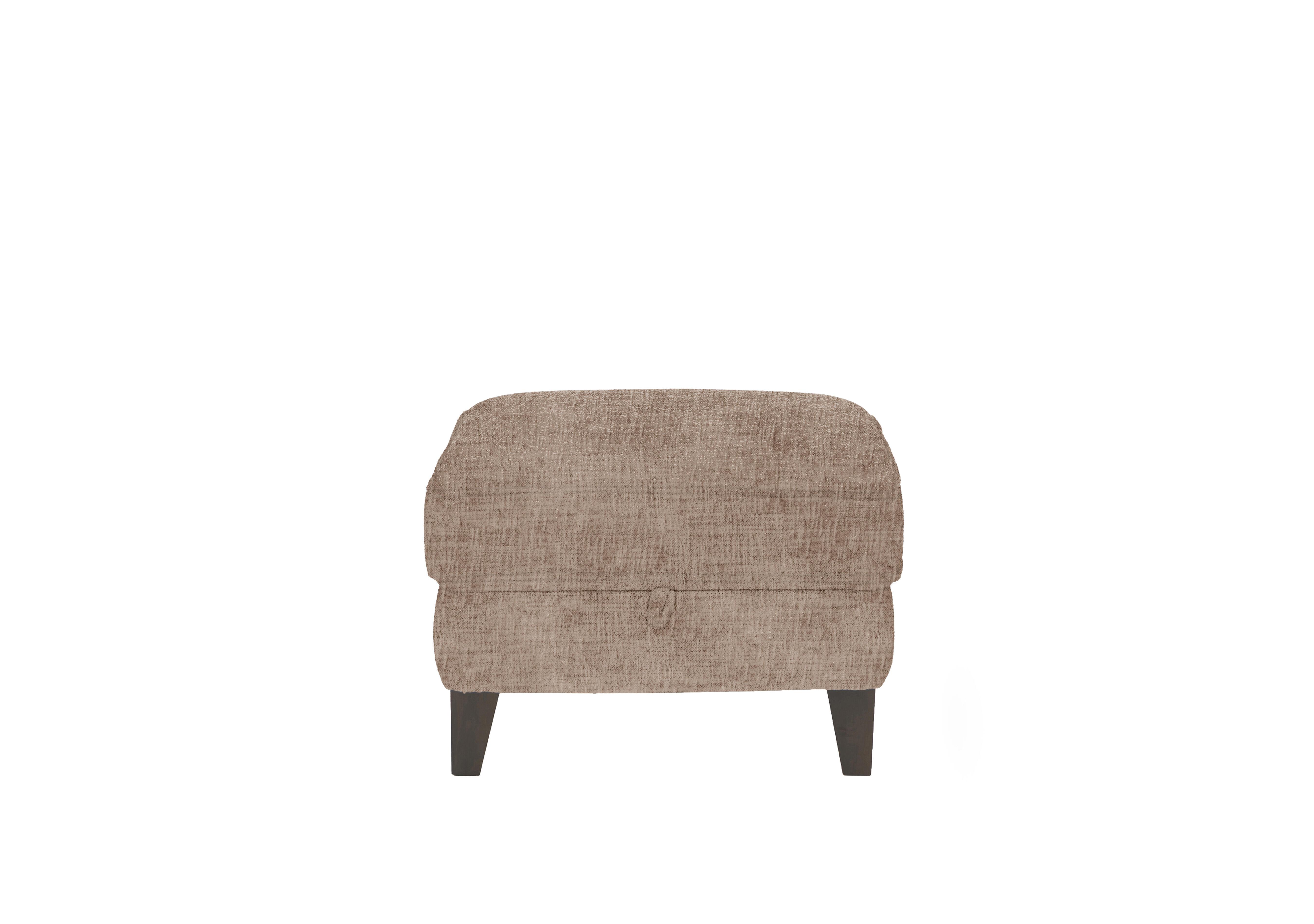 Brondby Fabric Storage Footstool in Fab-Mga-R13 Light Brown on Furniture Village