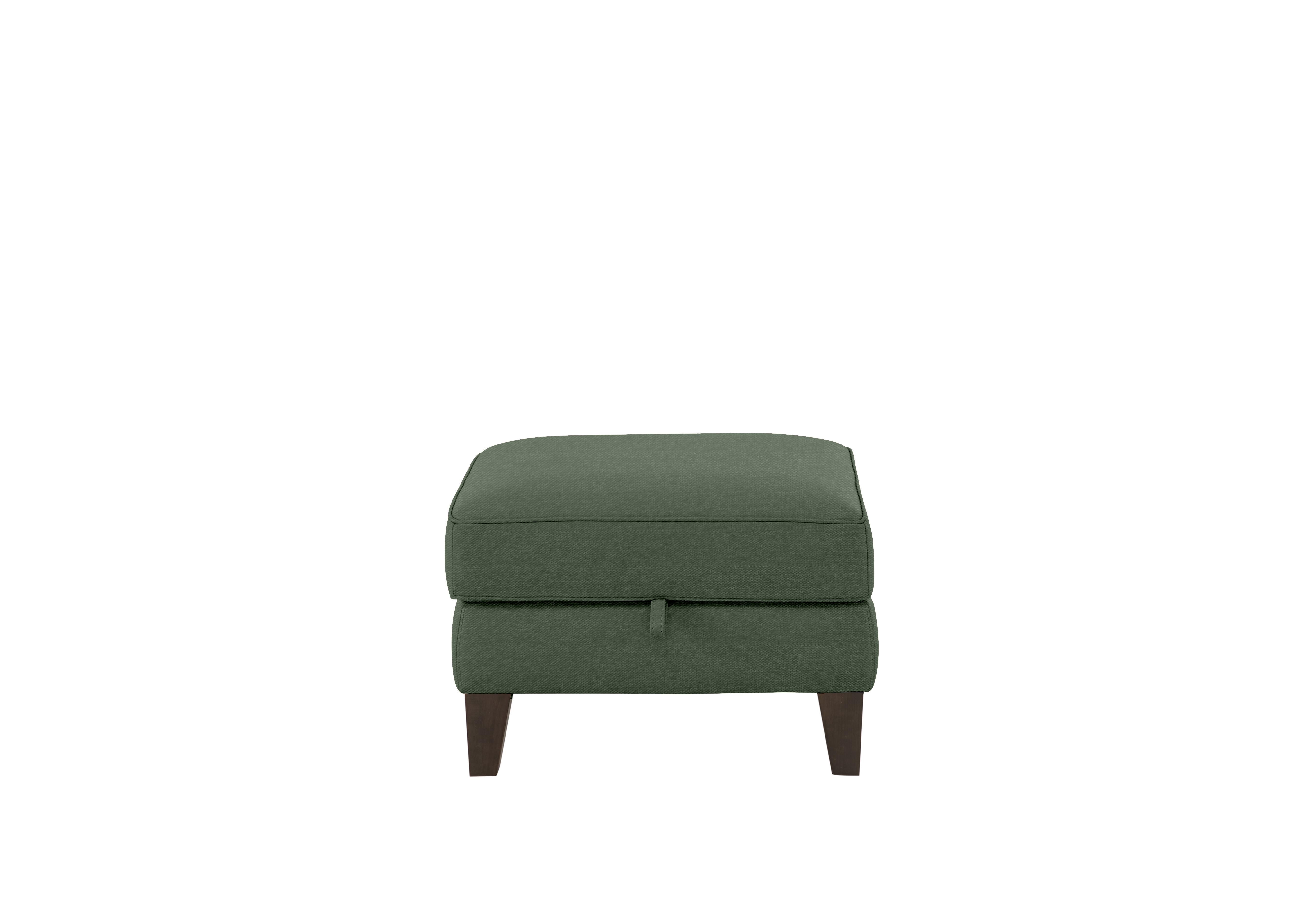 Brondby Fabric Storage Footstool in Fab-Ska-R48 Moss Green on Furniture Village