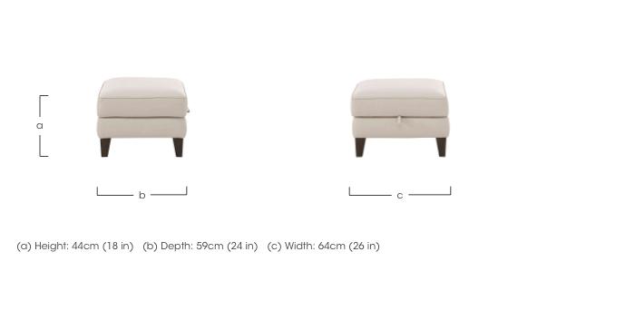 Brondby Leather Storage Footstool in  on Furniture Village