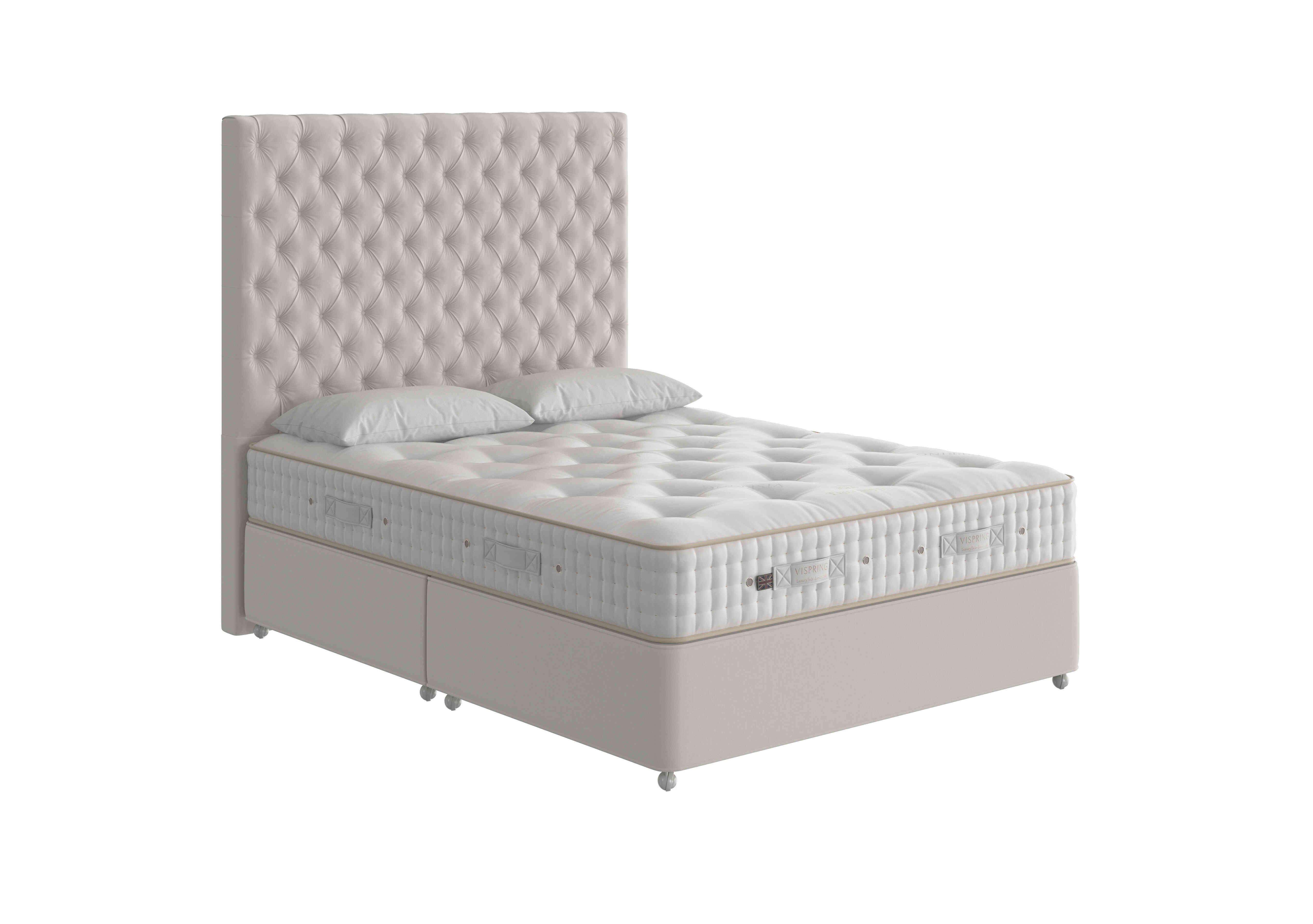 Tiara Superb Divan Set in 2038 S0ft Cotton Mist on Furniture Village