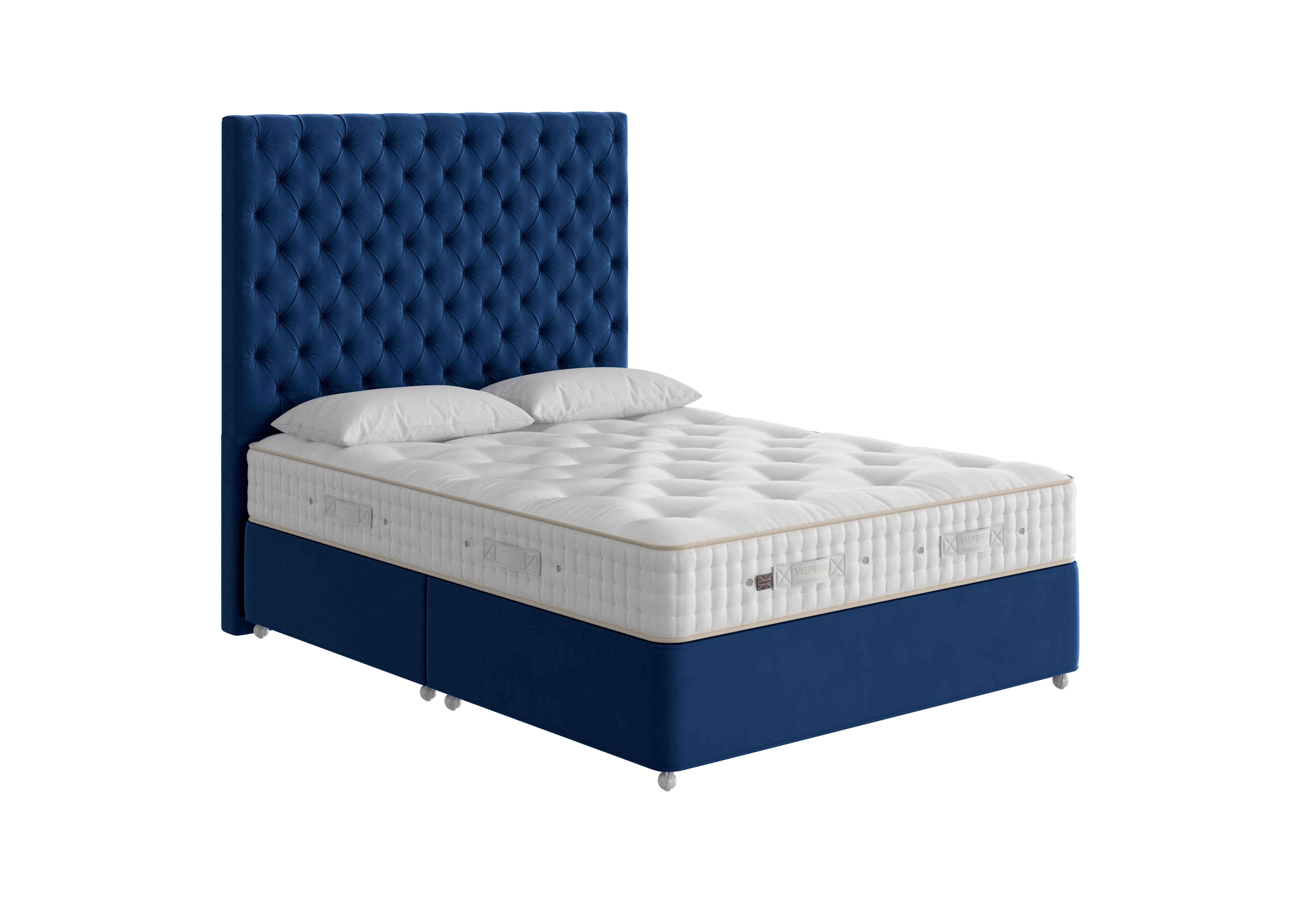 Tiara Superb Divan Set in 2115 Plush Royal on Furniture Village