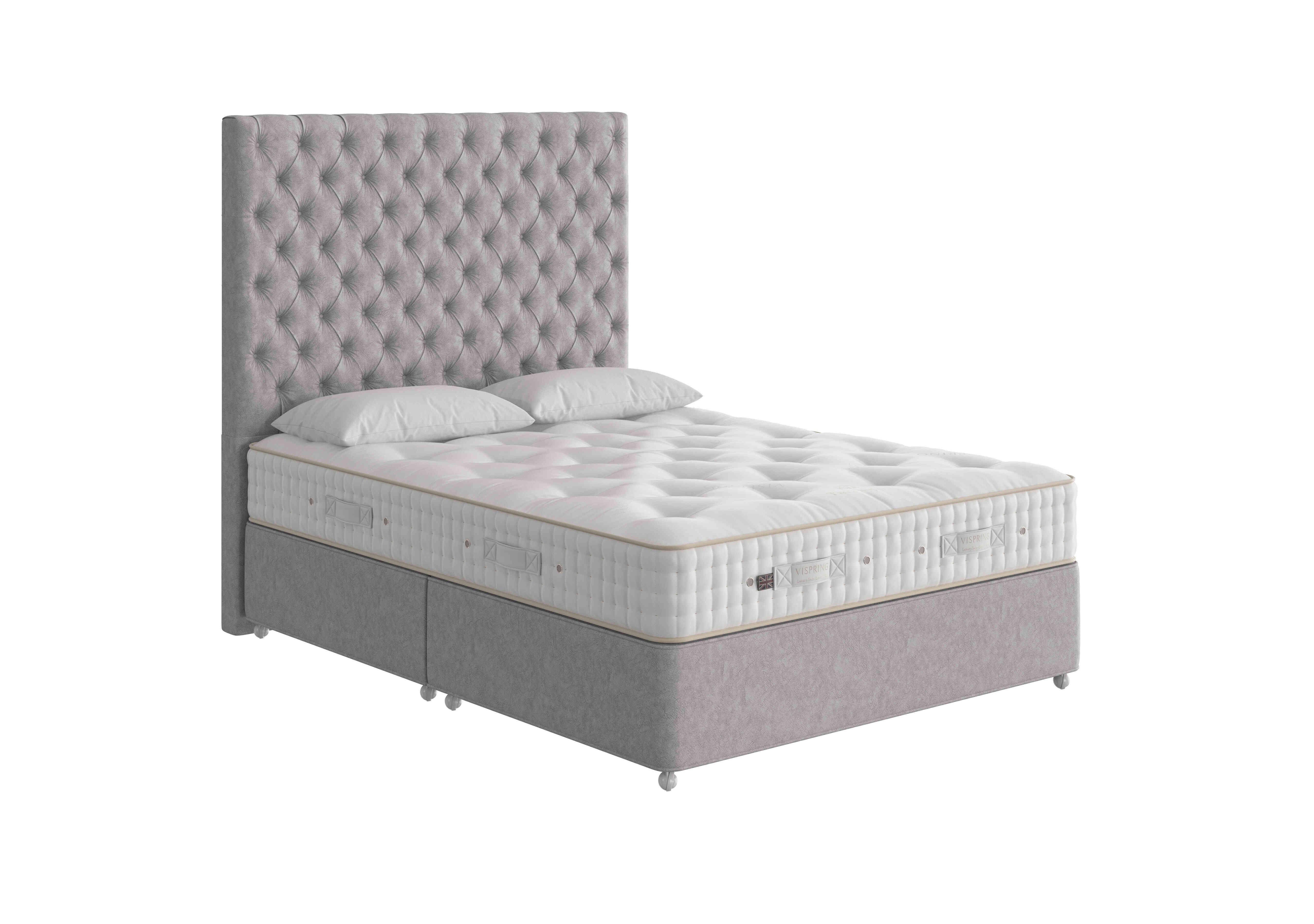 Tiara Superb Divan Set in 2303 Marble Silver on Furniture Village