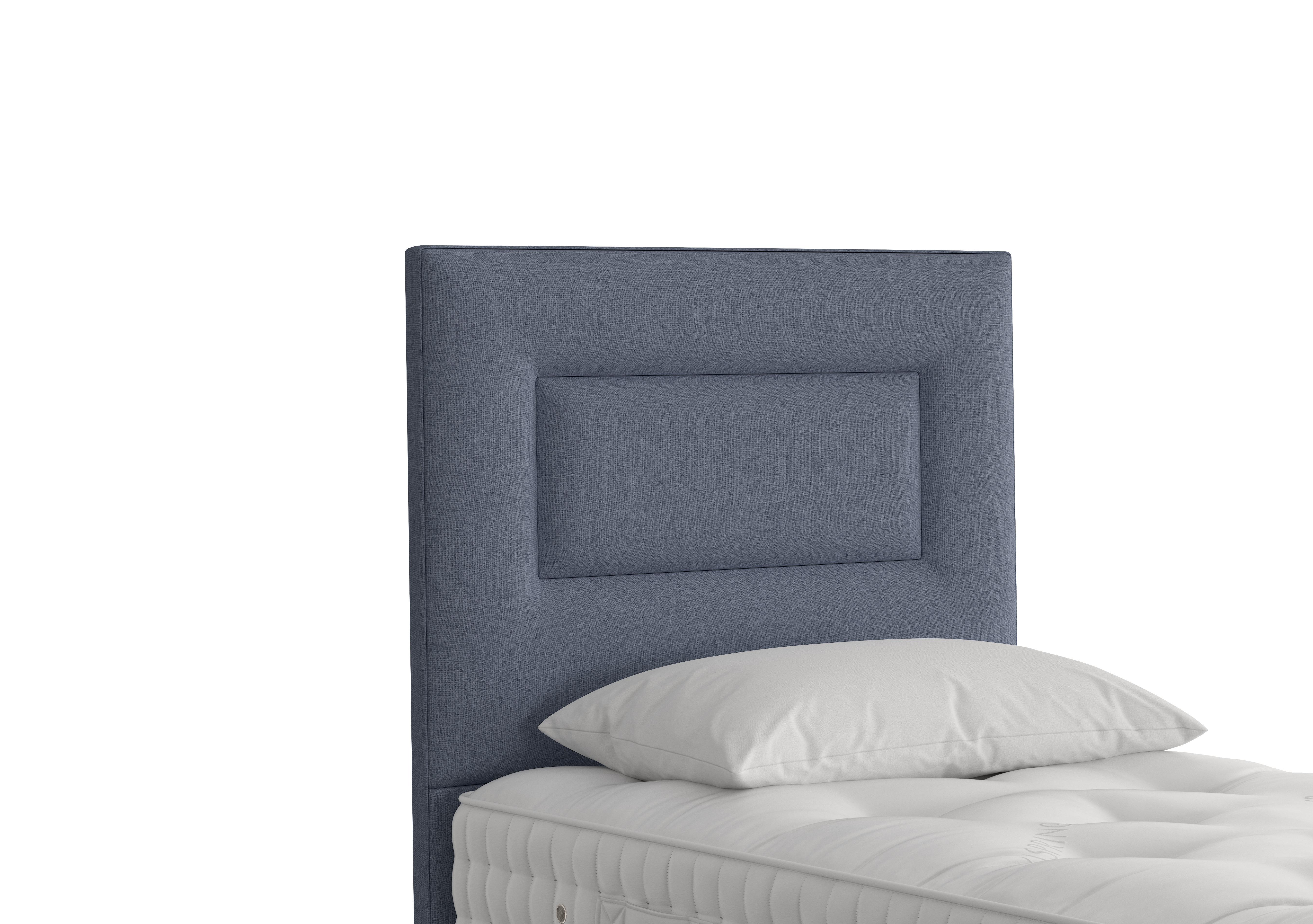 Enyo Floor Standing Headboard in 2099 Gem Indigo on Furniture Village