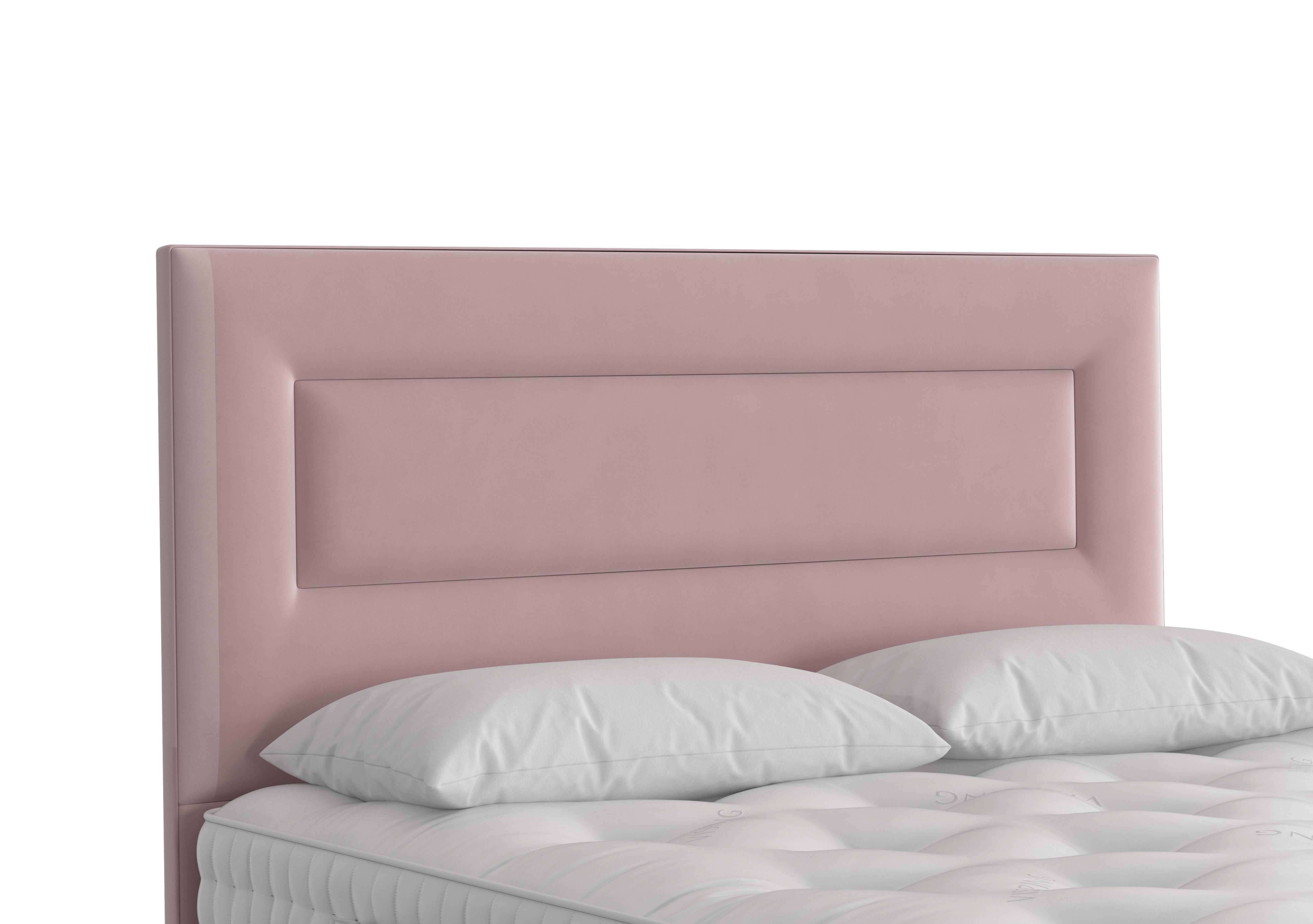 Enyo Floor Standing Headboard in 2109 Plush Heather on Furniture Village