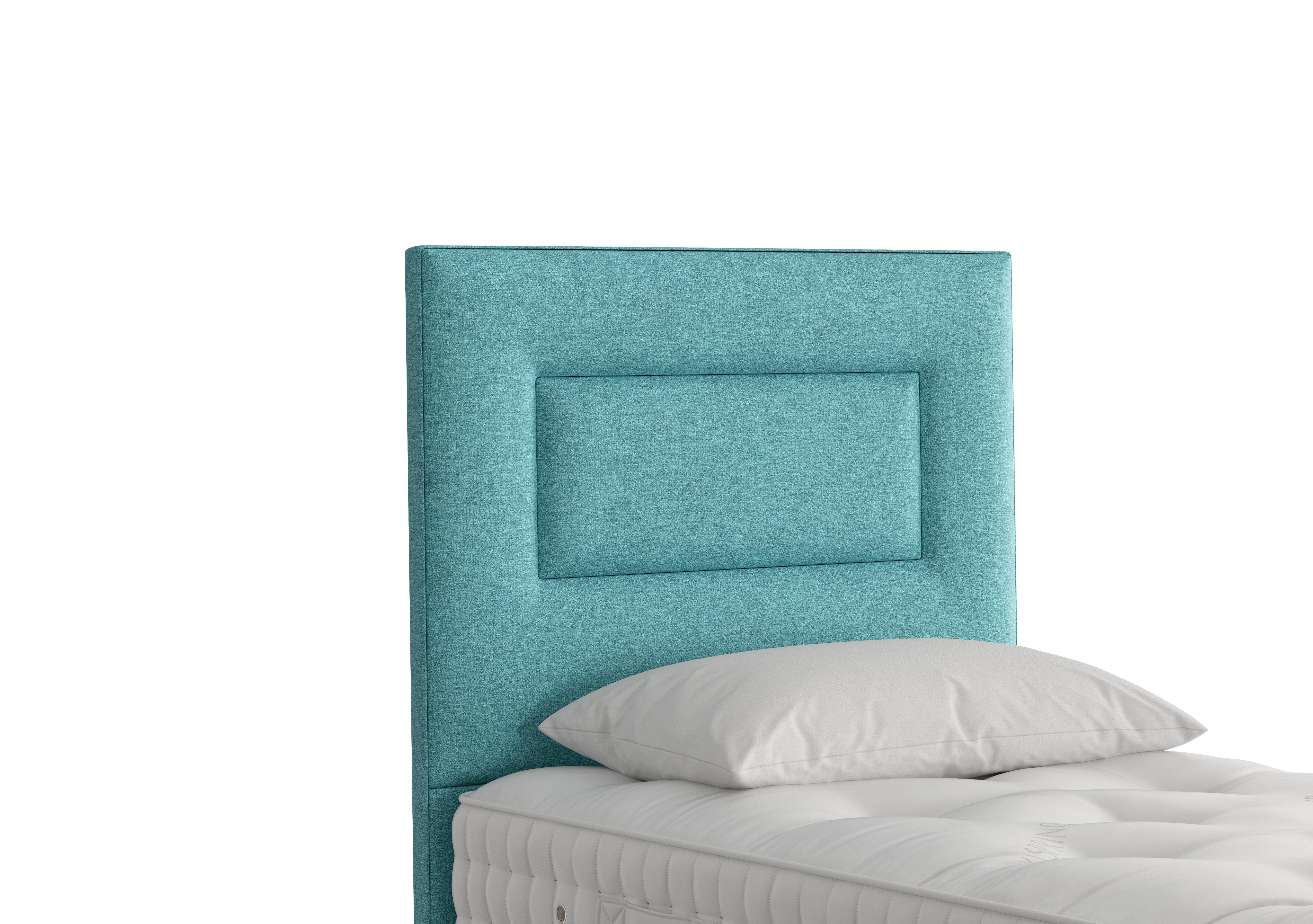Enyo Floor Standing Headboard in 2118 Touch Kingfisher on Furniture Village